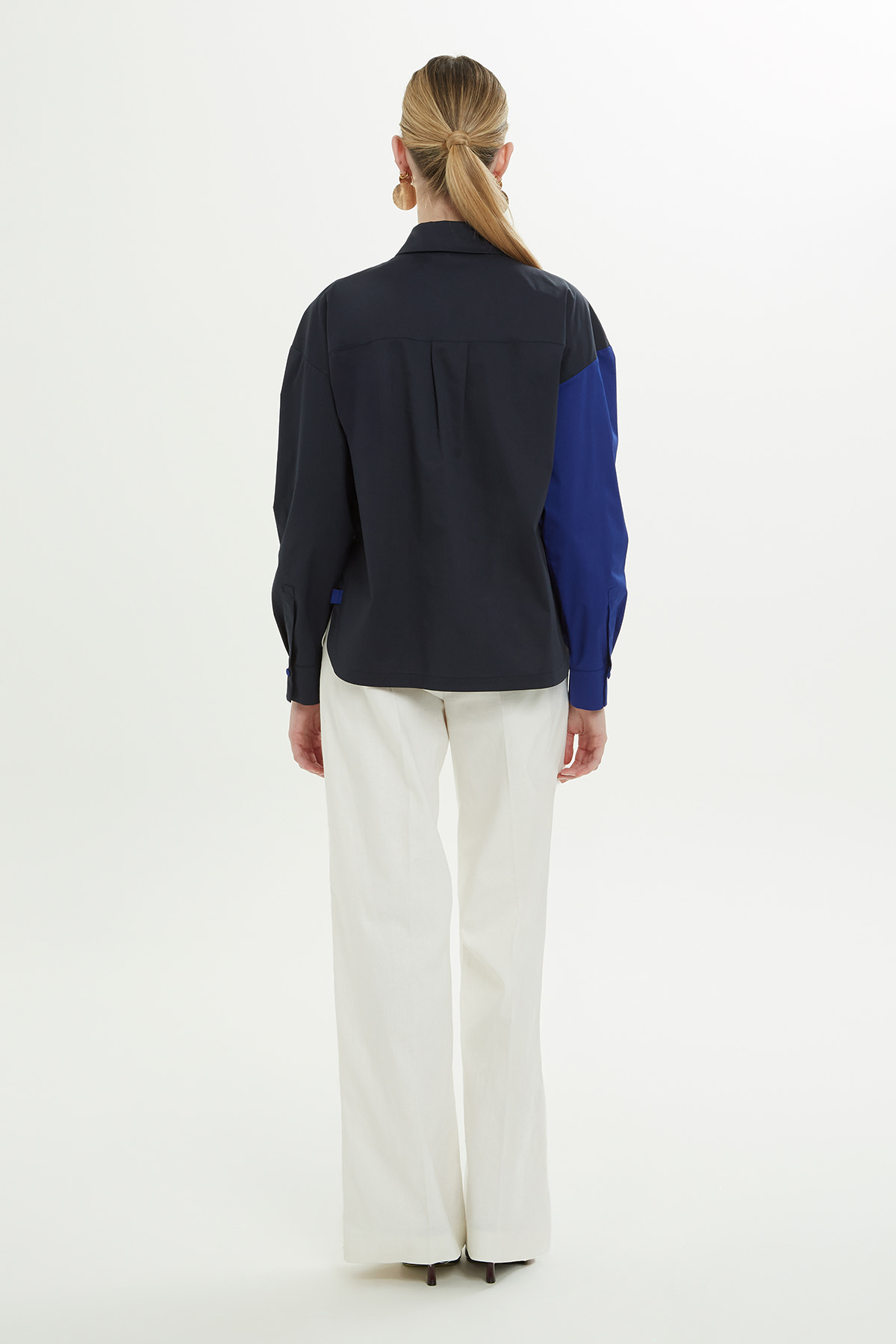 Çift Renkli Gömlek