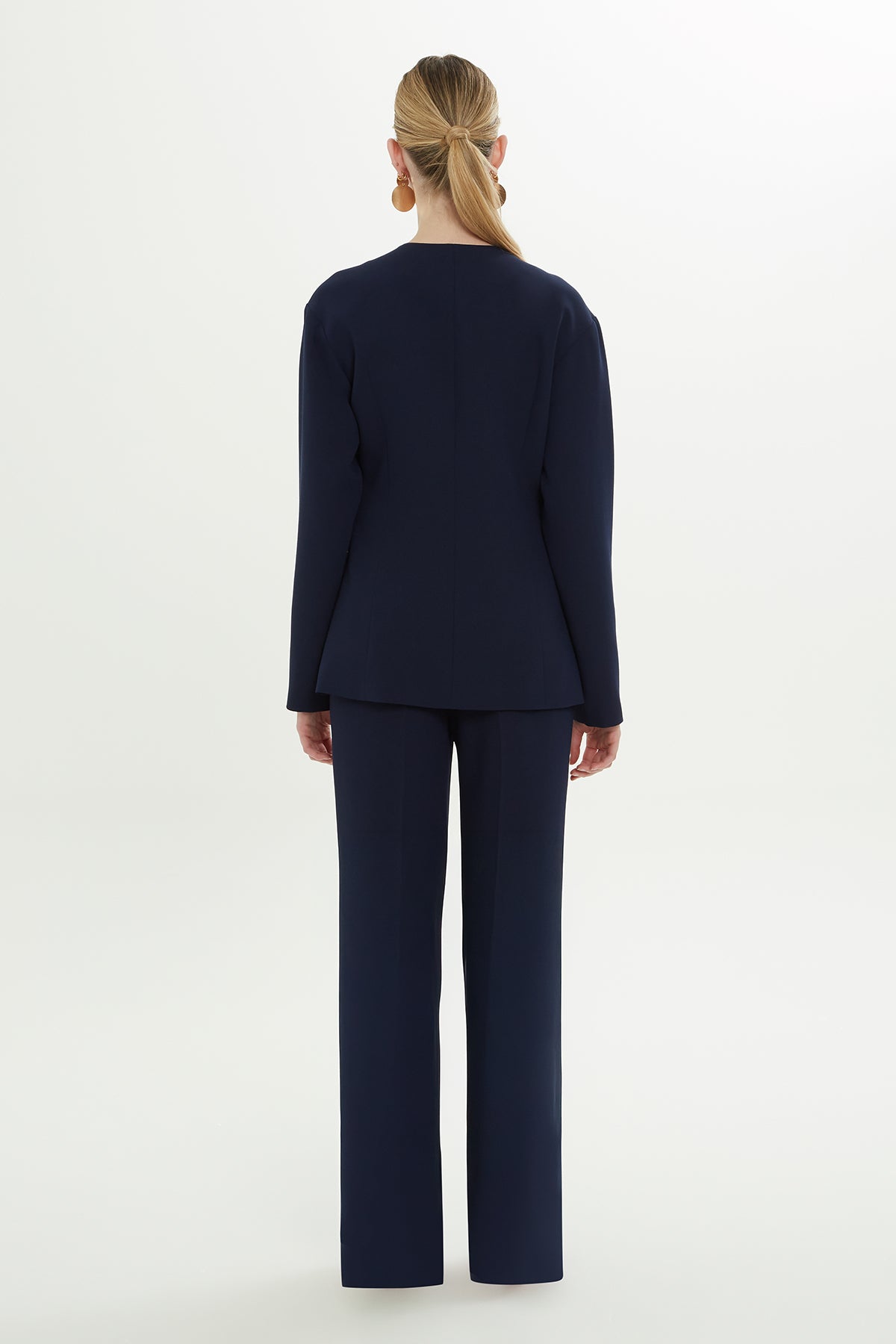 Kruvaze Kapamalı Broşlu Ceket