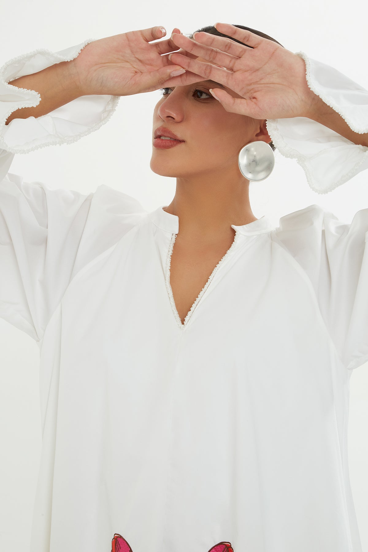 Nakışlı Kısa Elbise