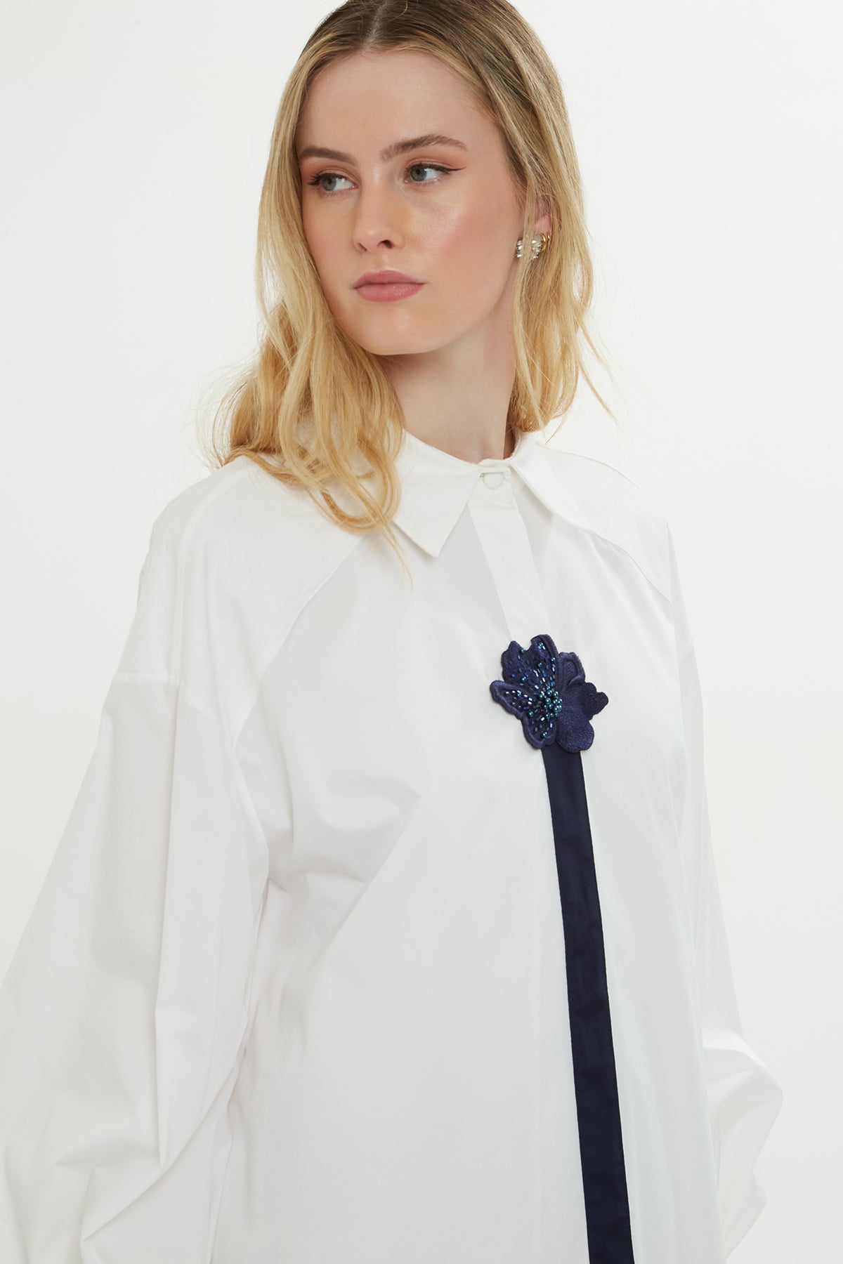 İşlemeli Gömlek Elbise