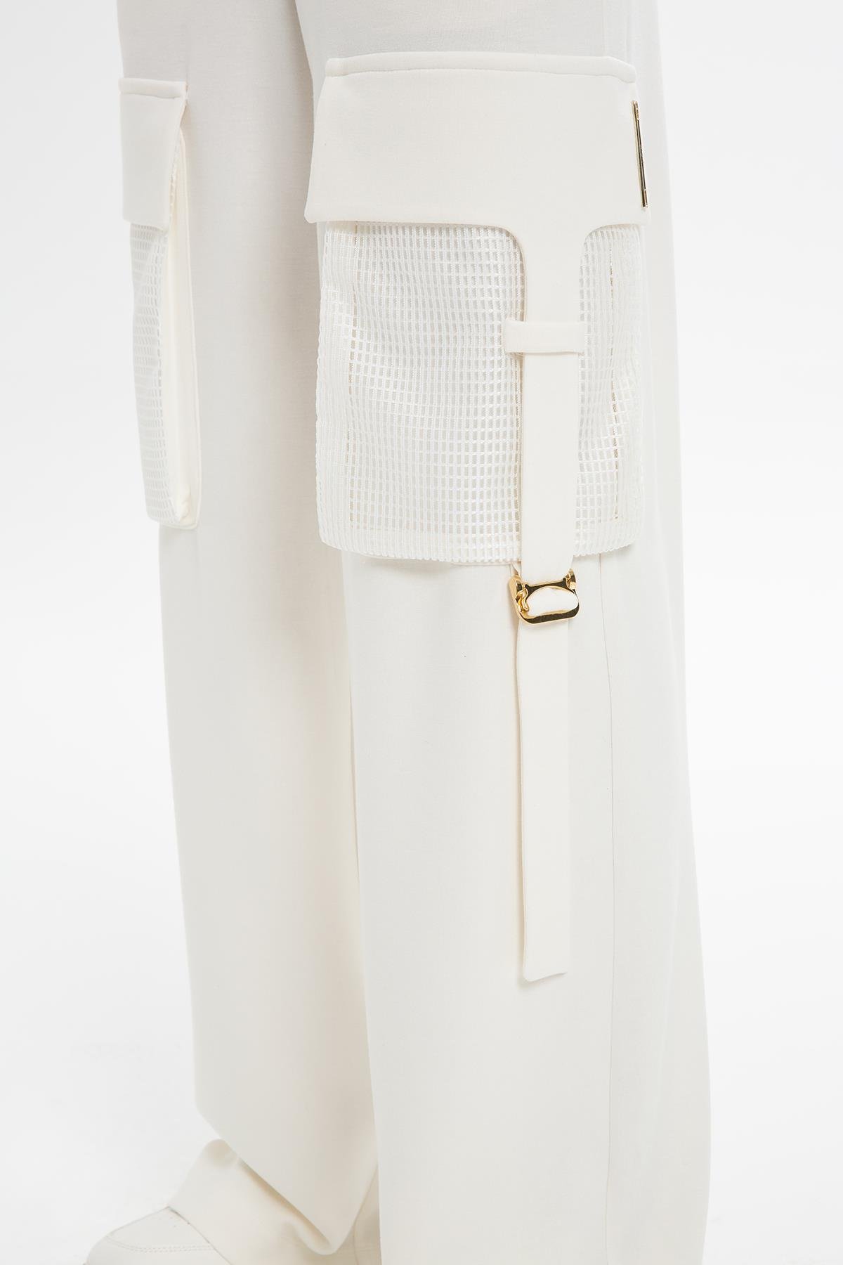 Kargo Cepli Bol Paça Eşofman Altı