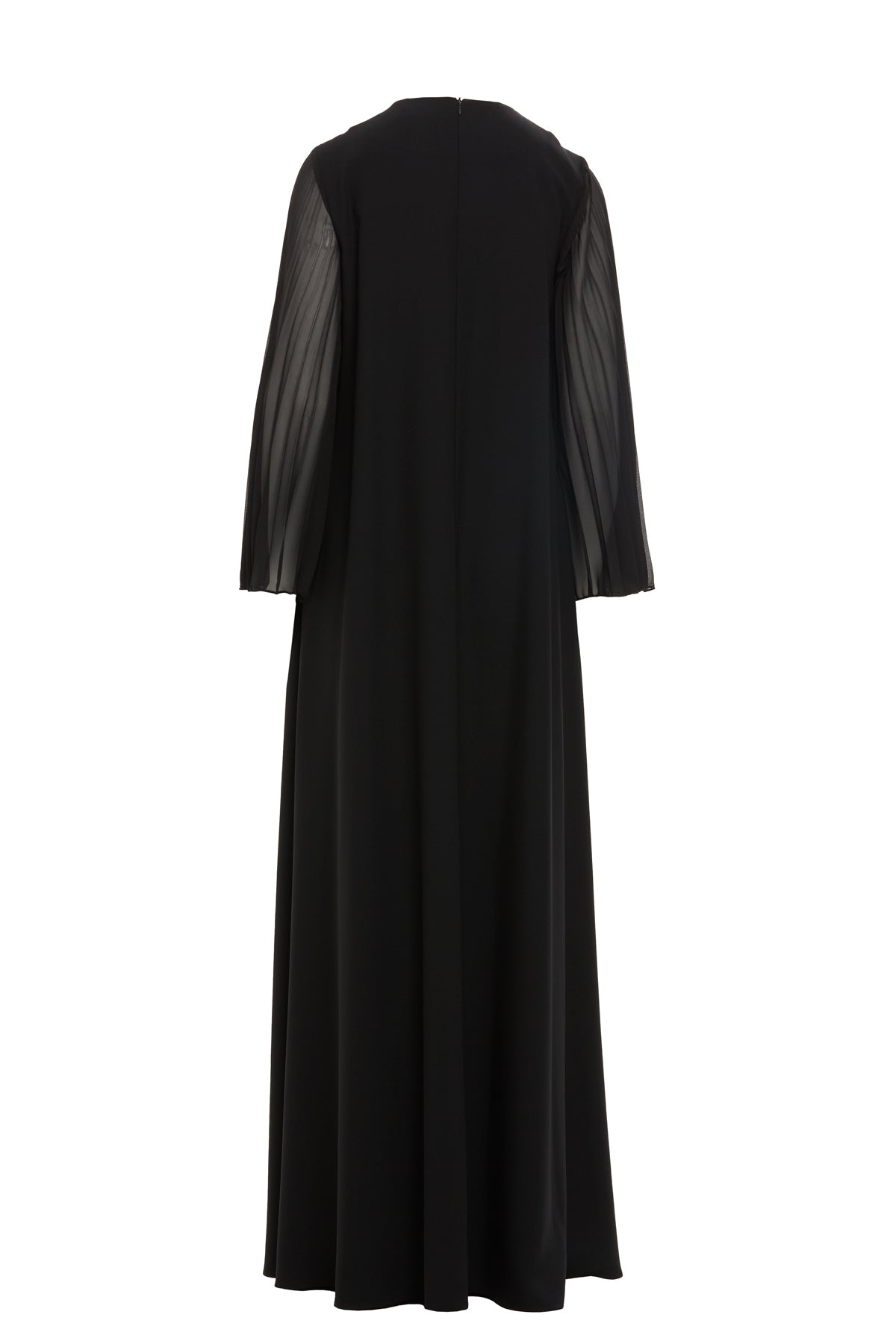 Çiçek Detaylı Uzun Elbise