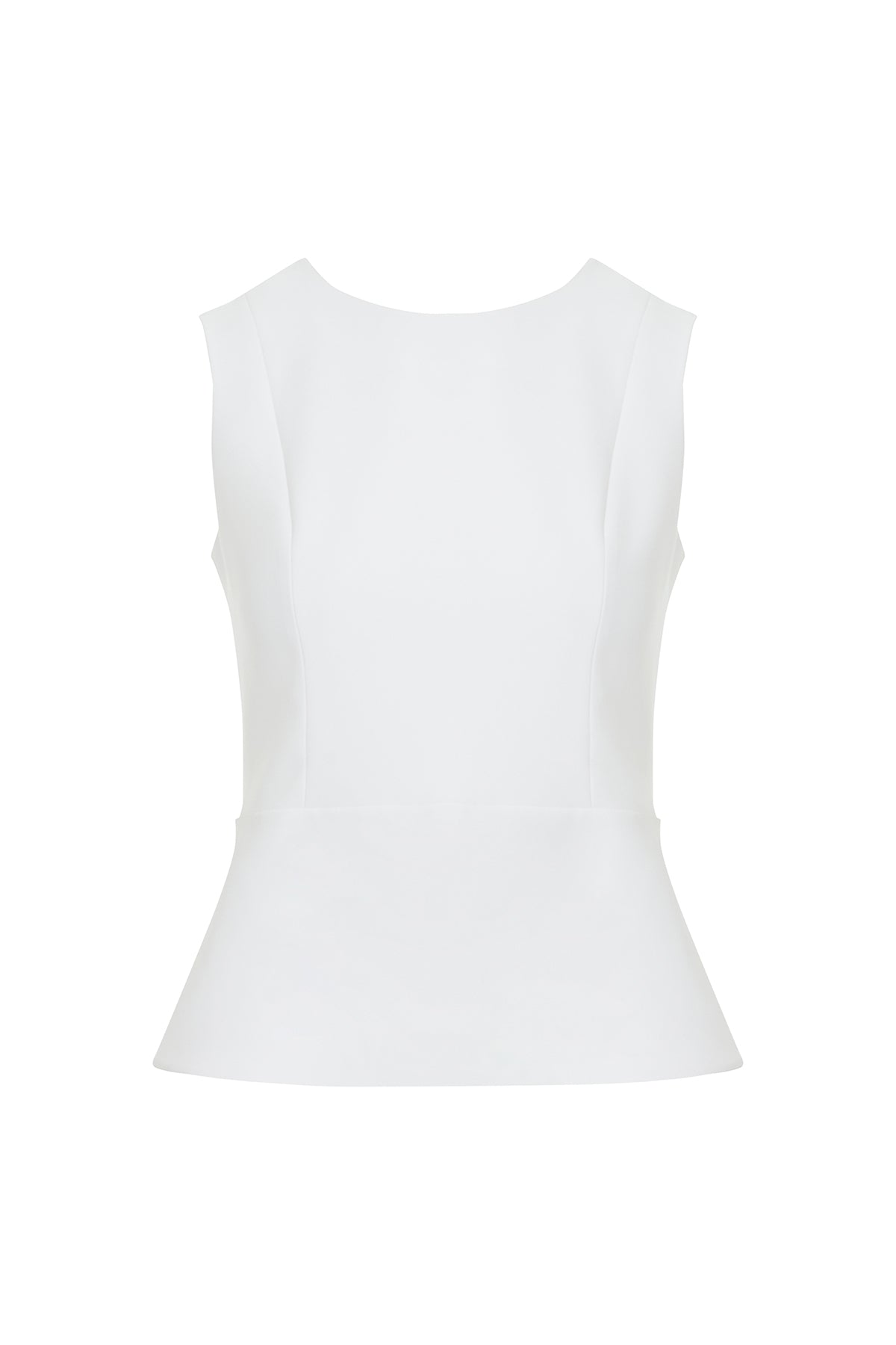 Tokalı Pencereli Kolsuz Bluz