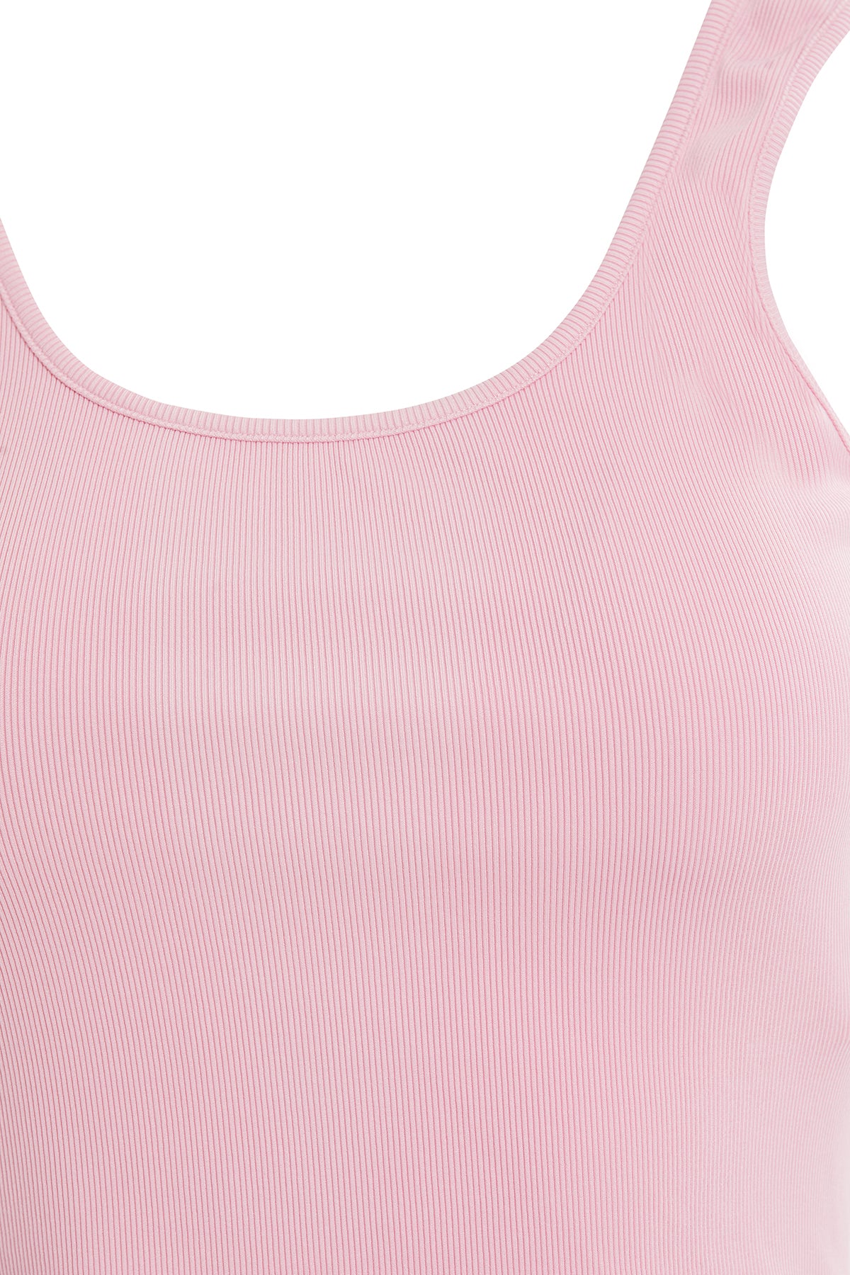 Basıc Askılı V Yaka Mercan Crop Top