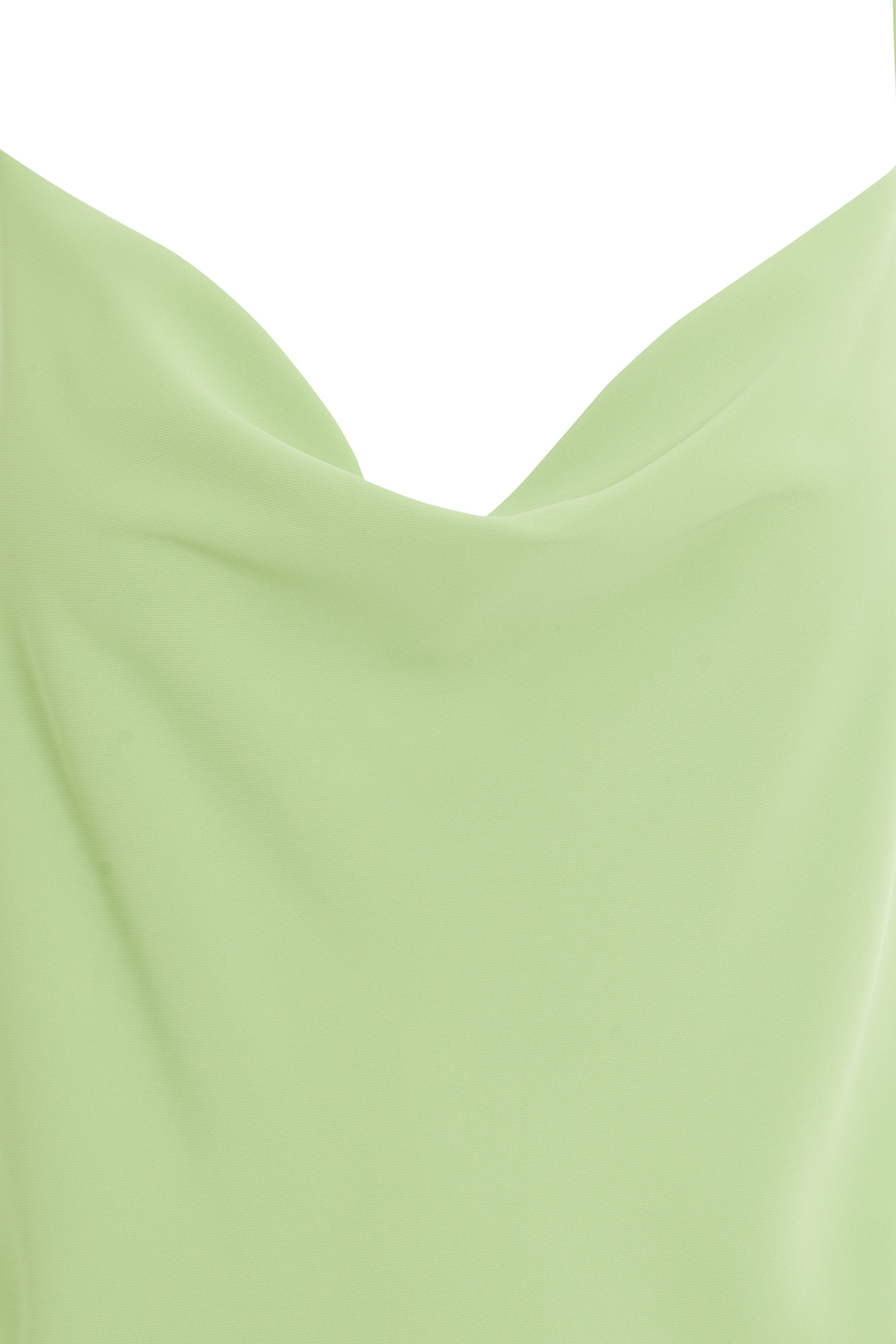 Degaje Yakalı Askılı Koyu Bluz