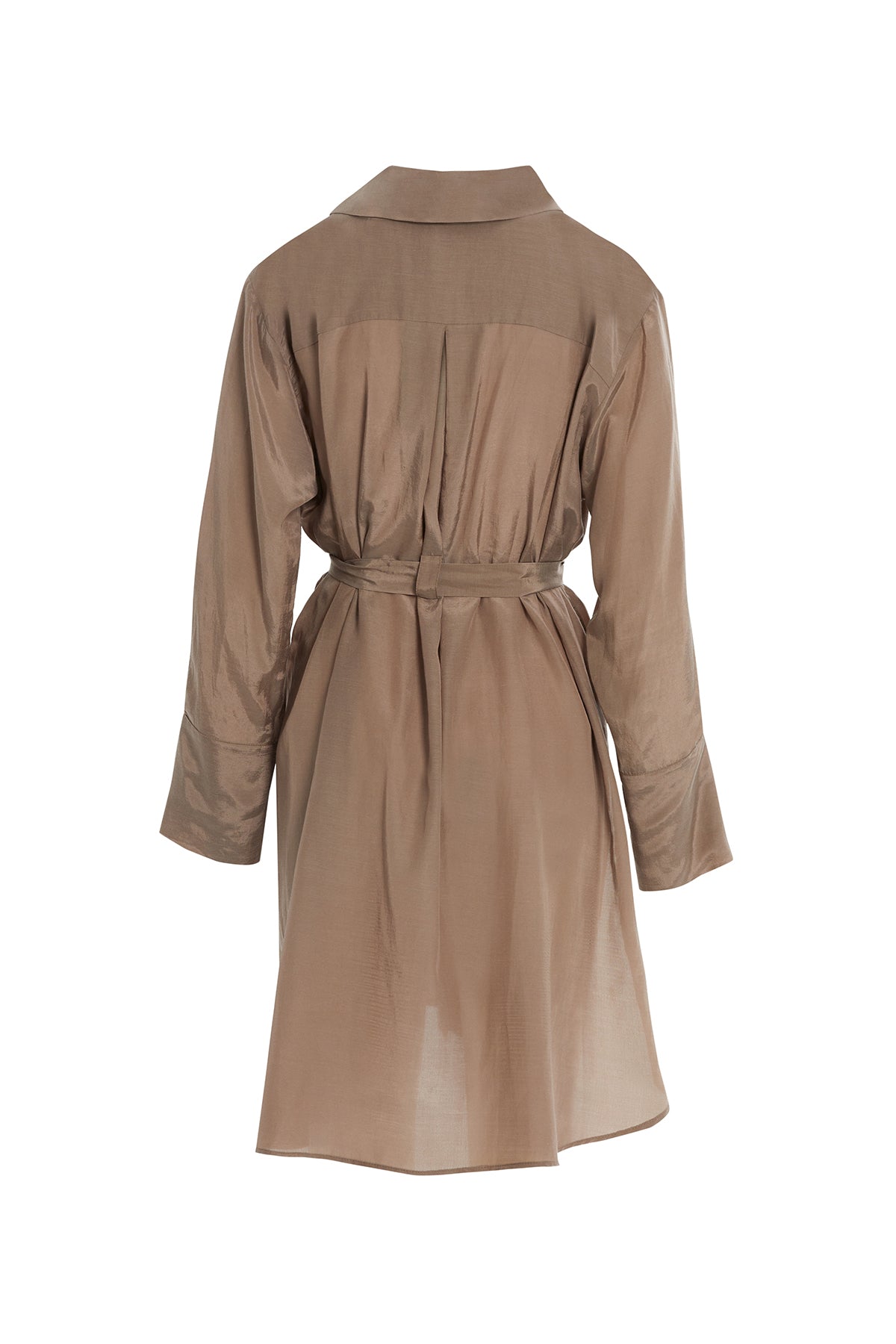 Seyyar Kuşaklı Arkası Uzun Gömlek