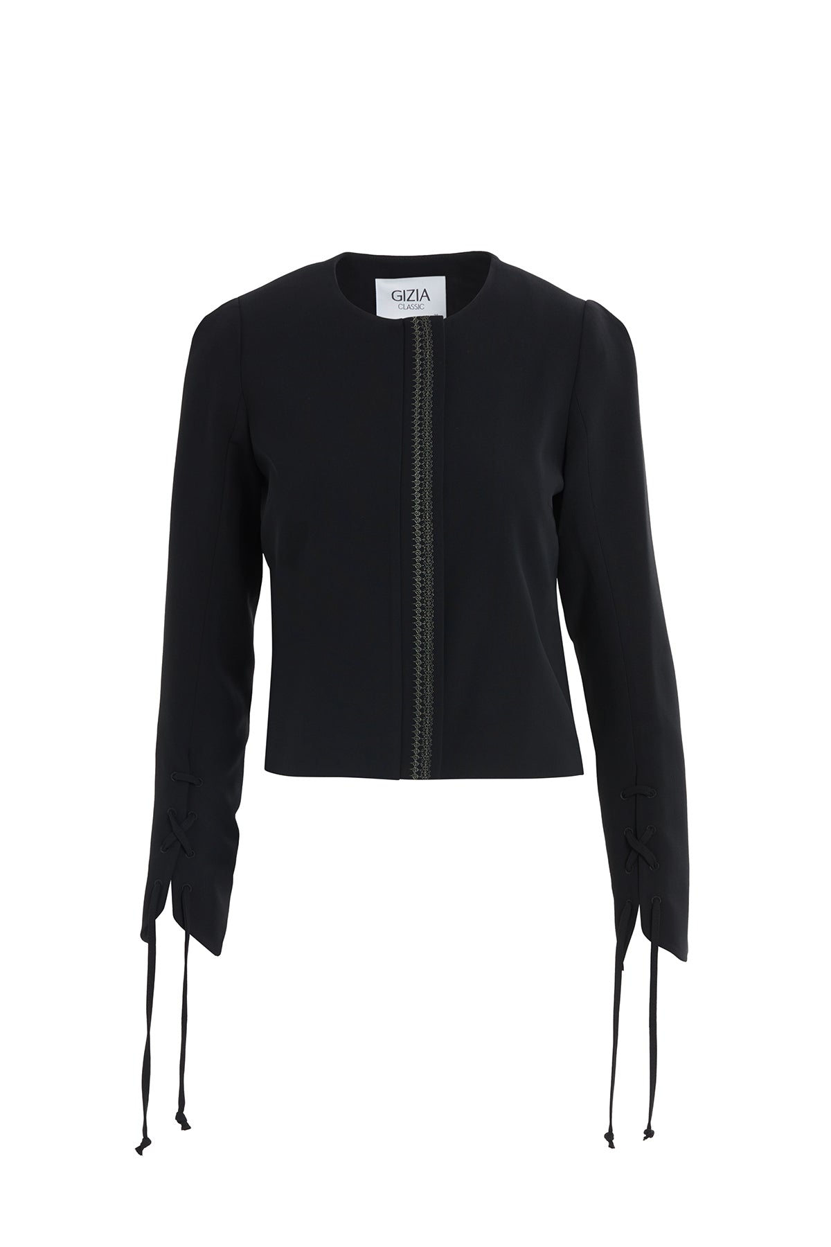 Nakış Ve Bağcık Detaylı Ceket