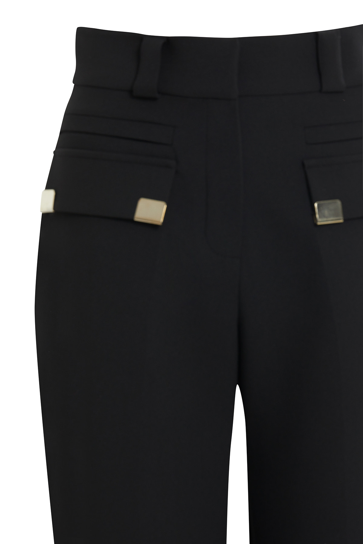 Aksesuar Detaylı Geniş Paça Pantolon