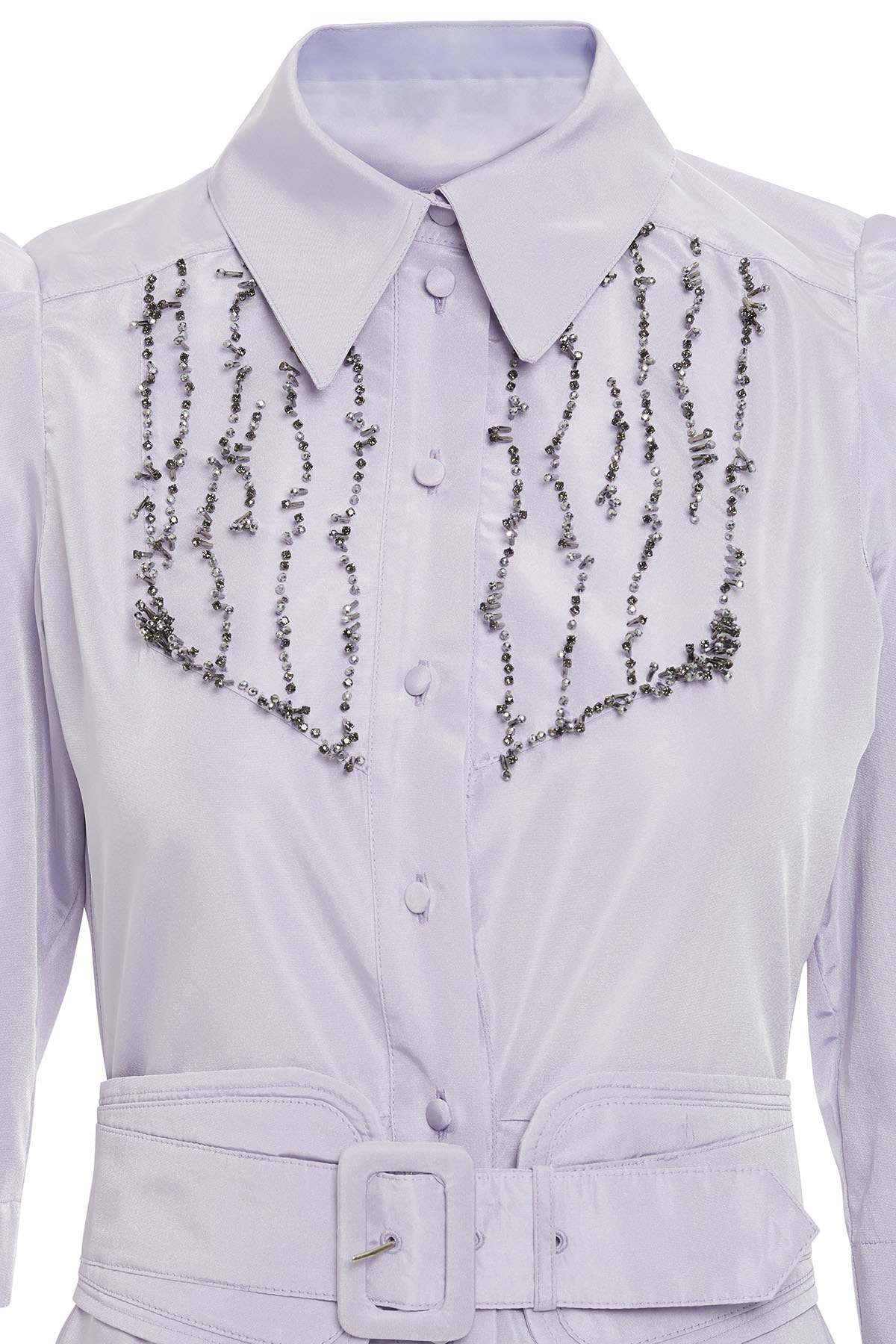 Truvakar Omuz Büzgülü Maxi Elbise