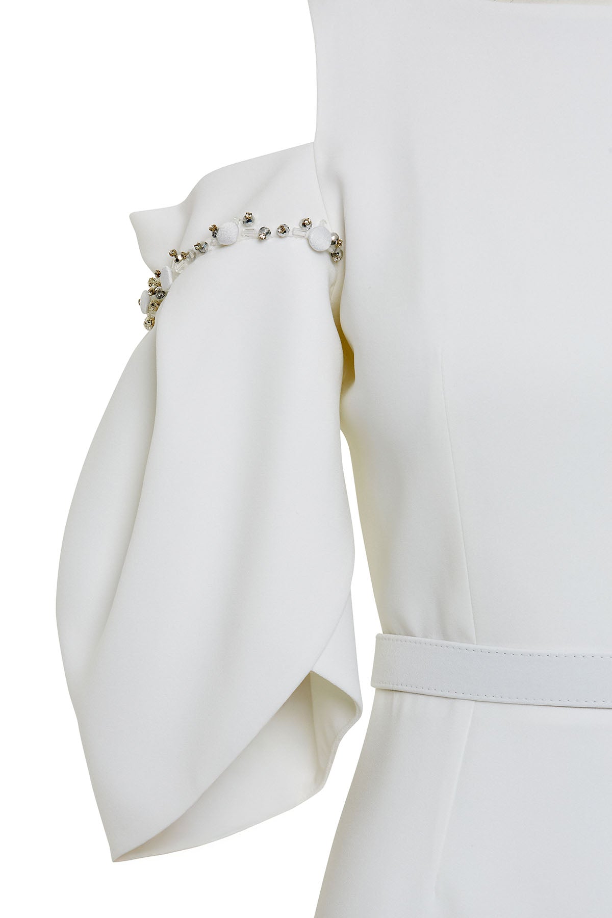 Omuz Dekolteli Uzun Elbise