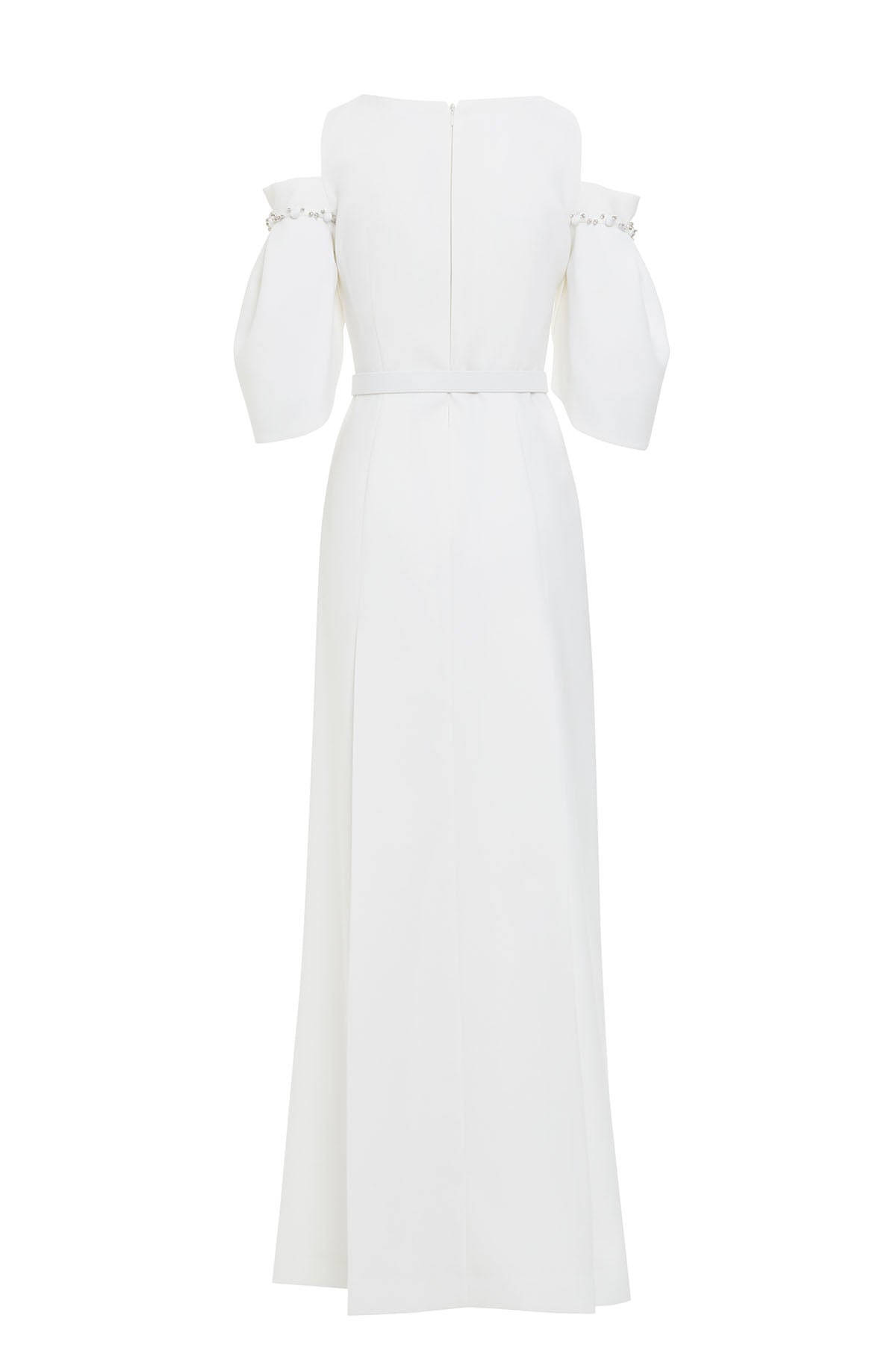 Omuz Dekolteli Uzun Elbise