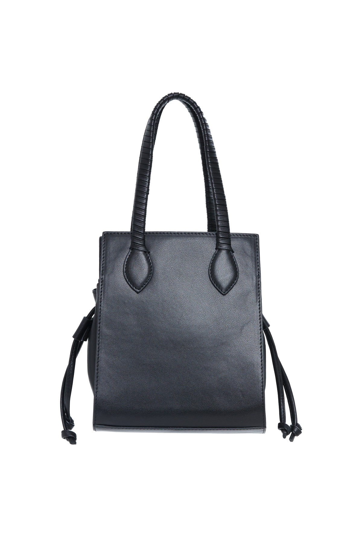 Yanlari Büzülebilir Kutu Form Deri Çanta