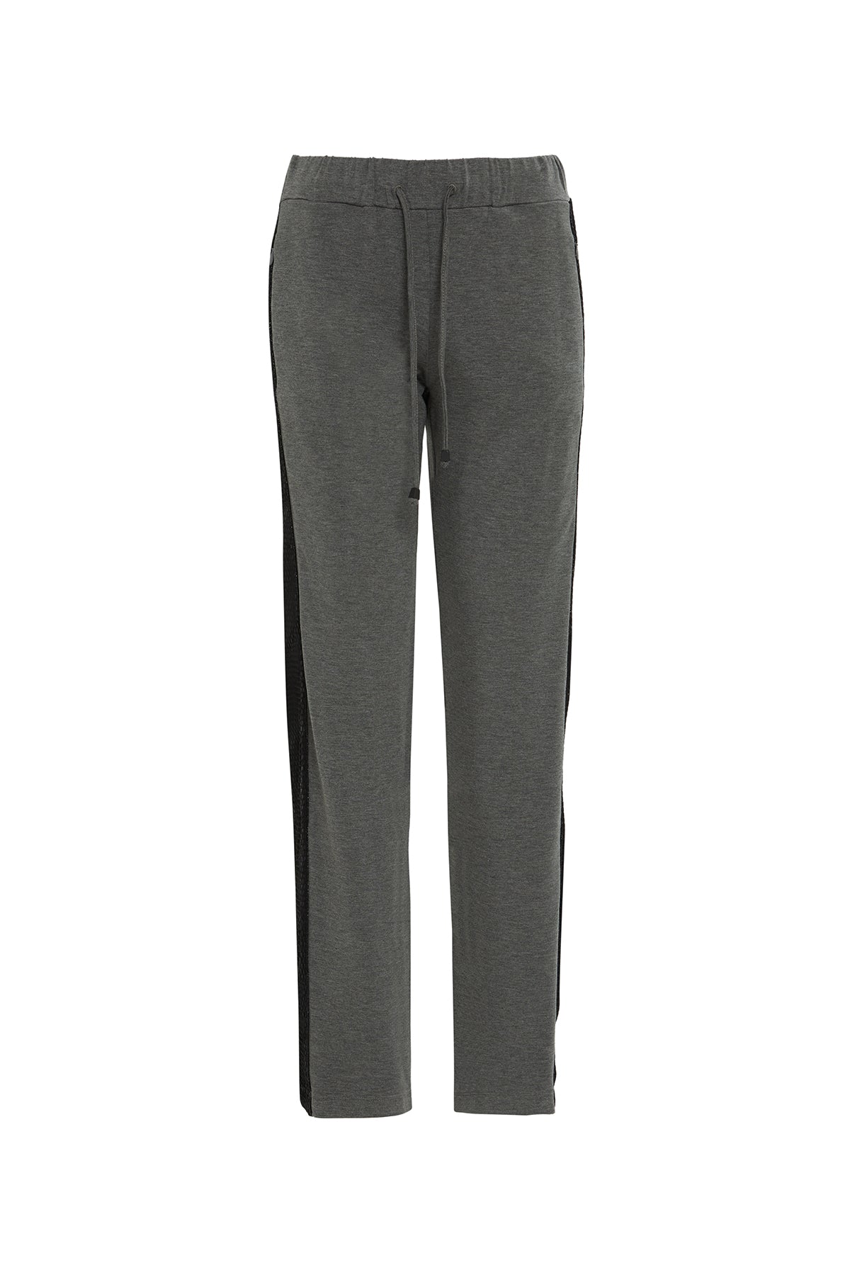 Siyah Şerit Detaylı Siyah Eşofman Altı