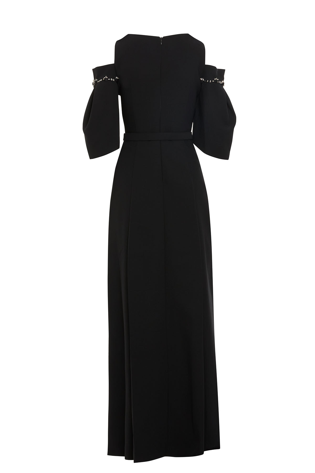 Omuz Dekolteli Uzun Elbise