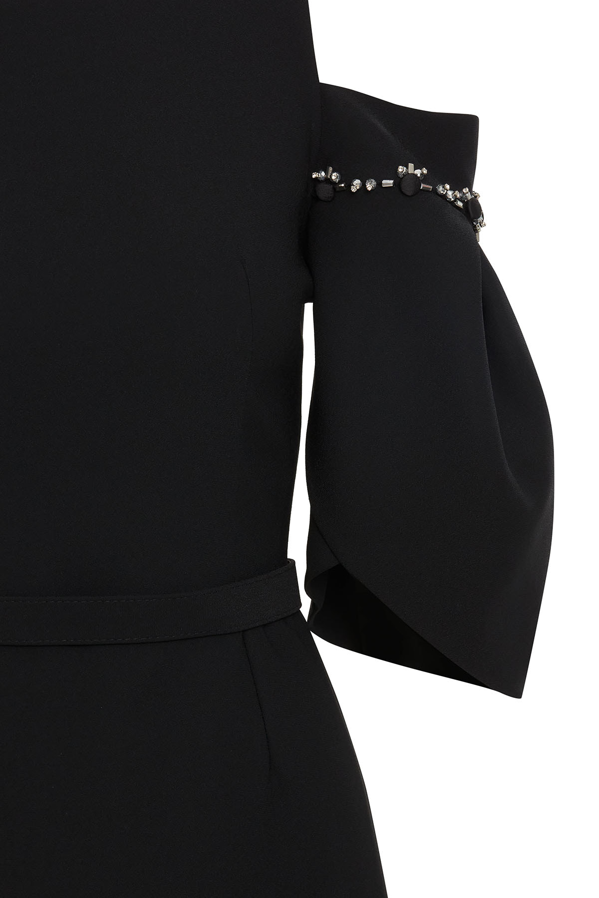 Omuz Dekolteli Uzun Elbise