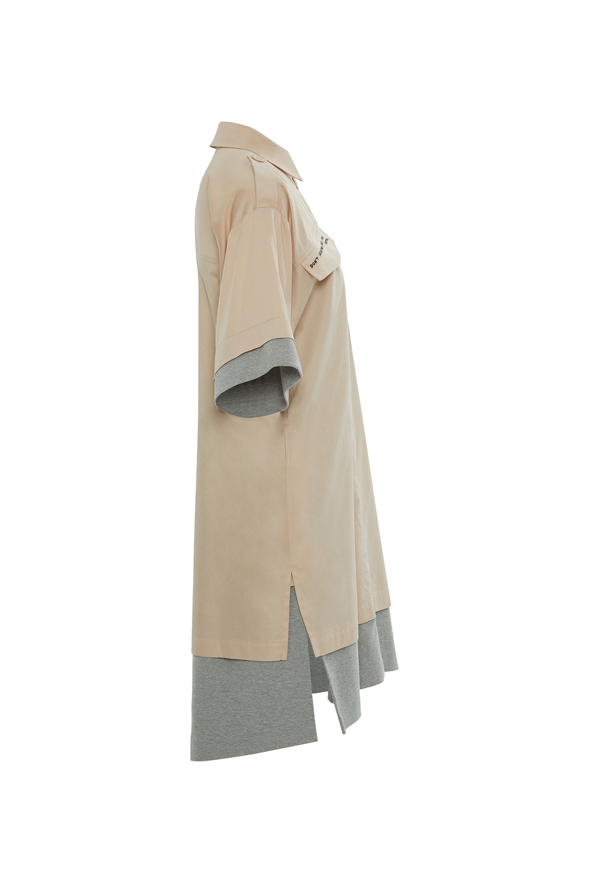 Nakış Detaylı Poplin Karışık Gömlek Elbise