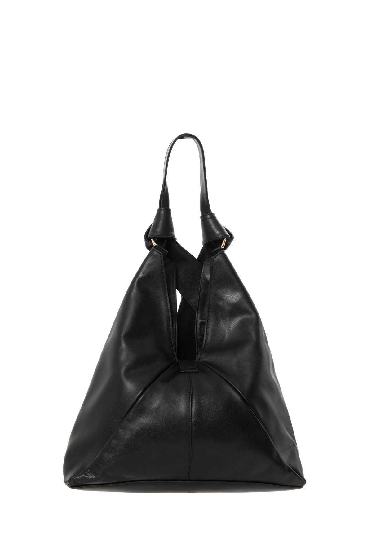 Bağlama Detaylı Deri Omuz Çantası