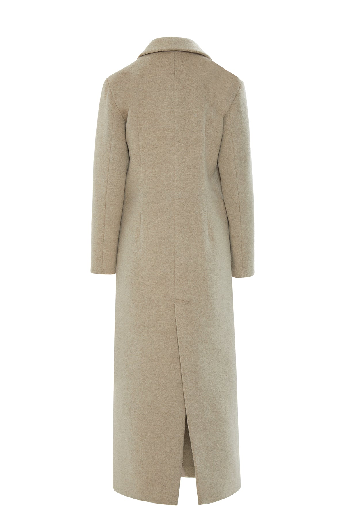 Uzun Rahat Kesim Bilek Boy Kaşe Kaban