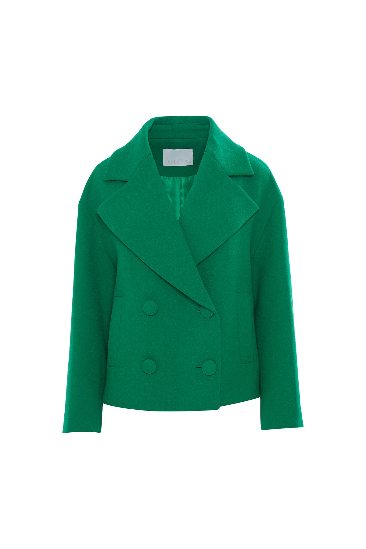 Etek Ucu Tokalı Kısa Kaşe Kaban