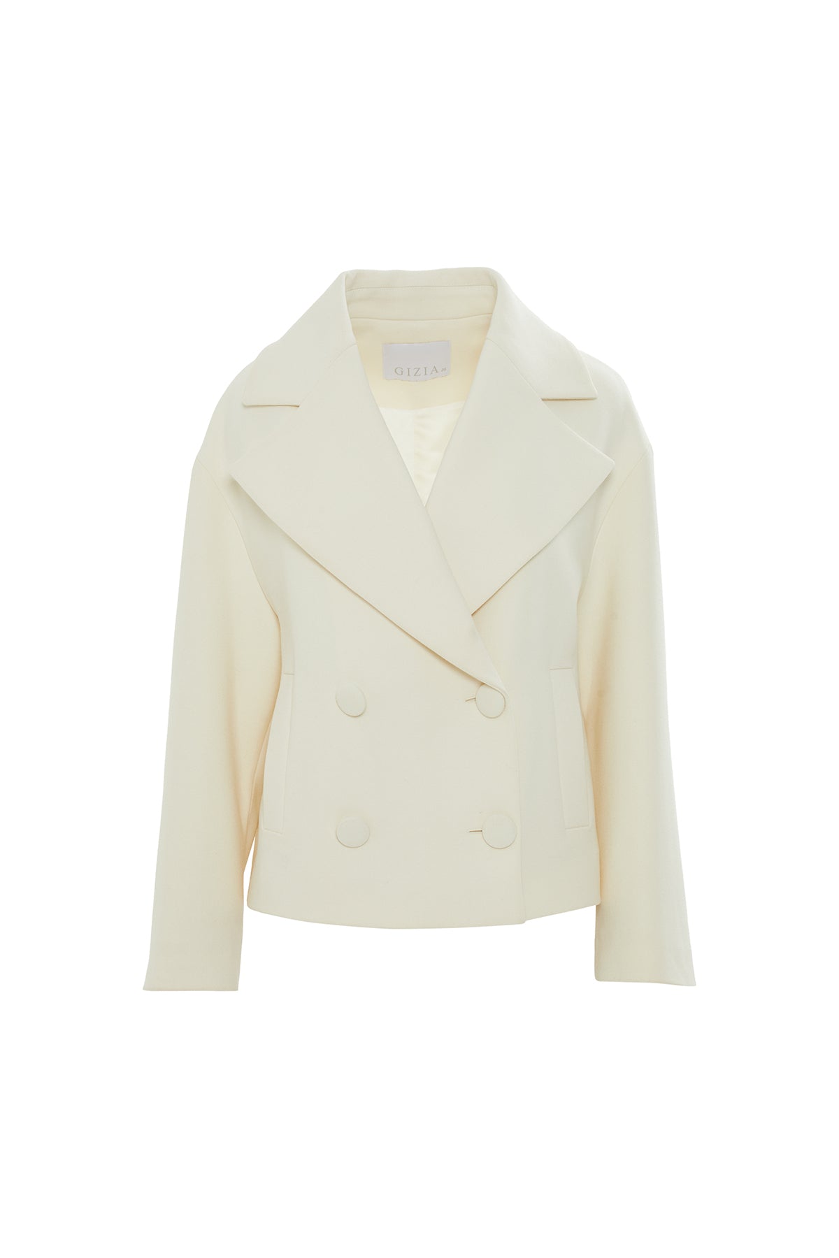 Etek Ucu Tokalı Kısa Kaşe Kaban