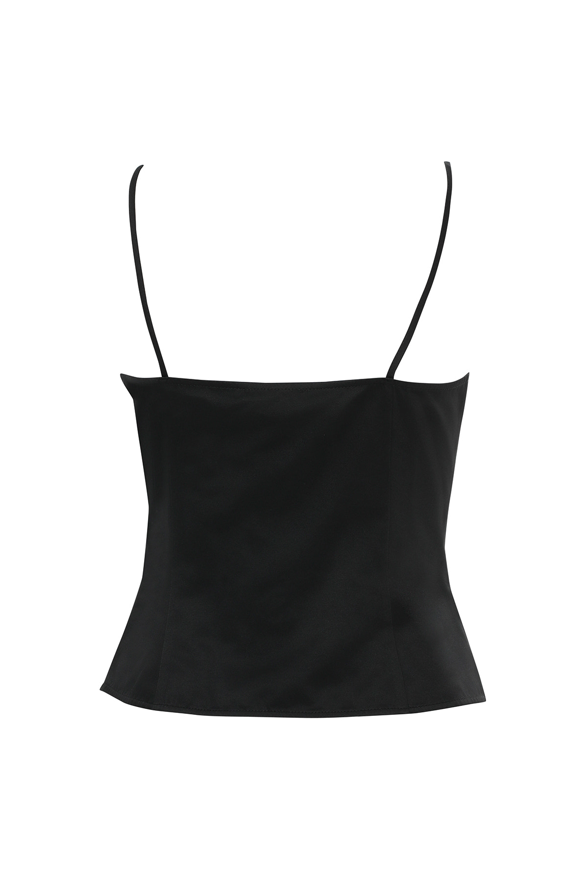 Önden Düğmeli İp Askılı Bluz