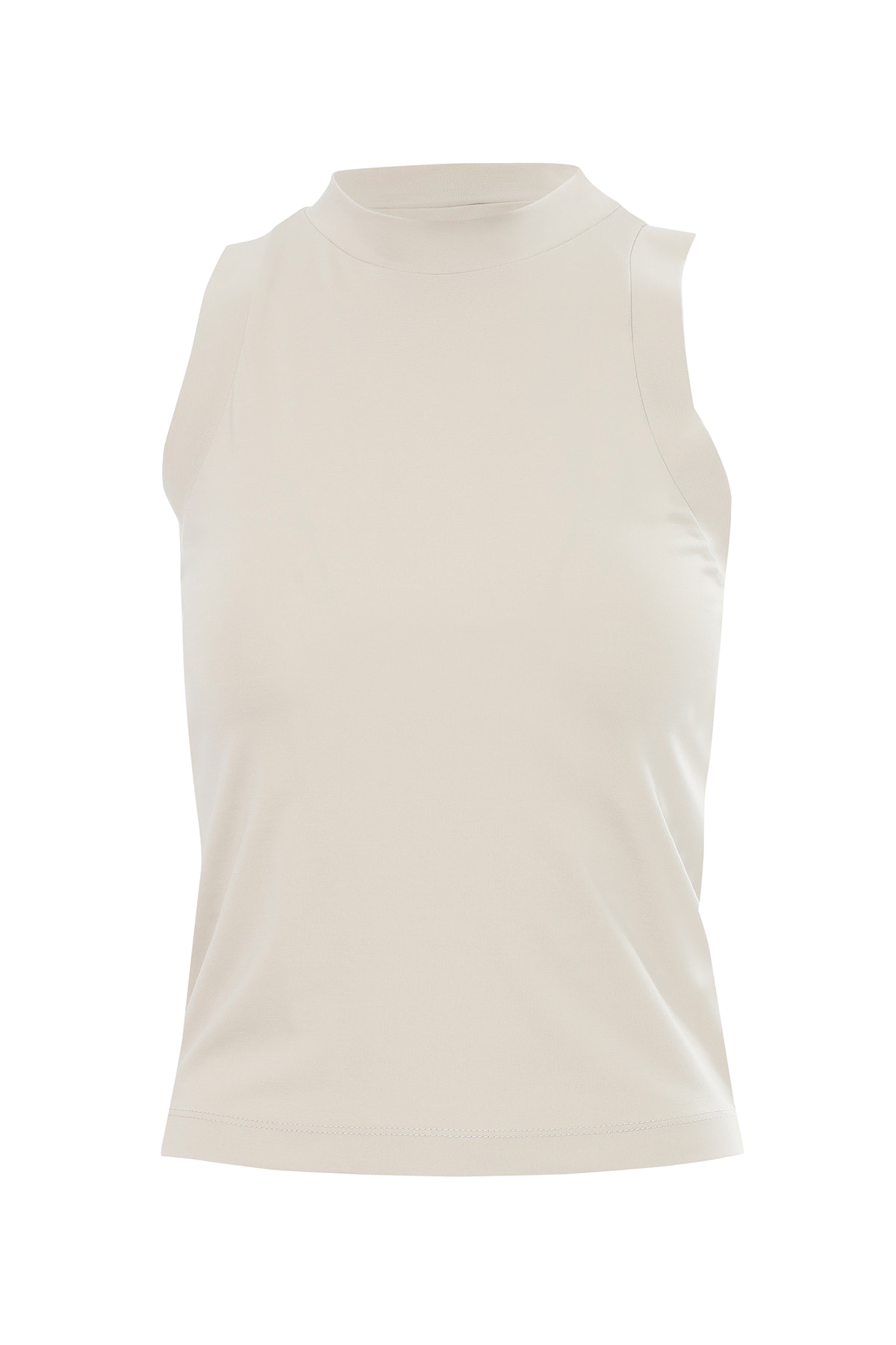 Bisiklet Yaka Kolsuz Basic Bluz