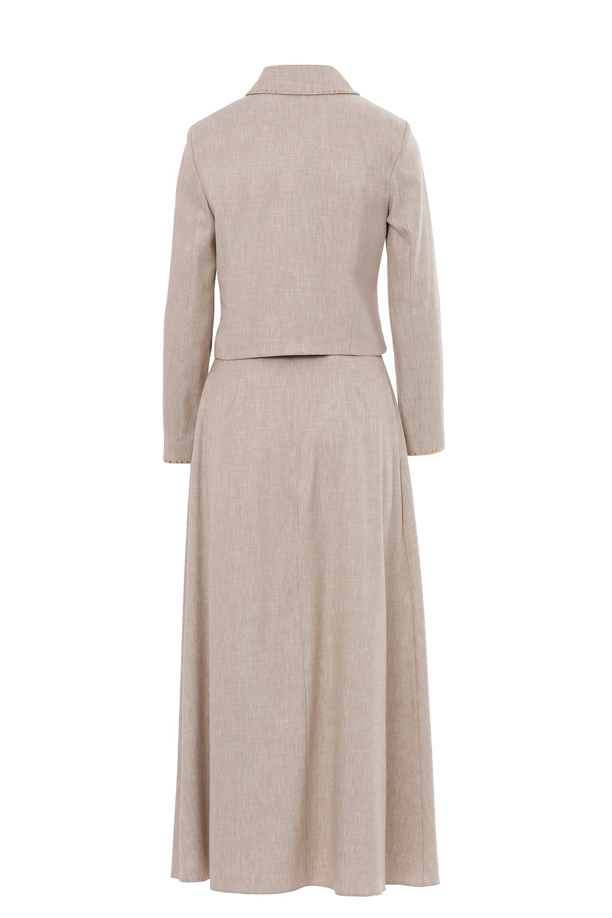 Fermuarlı Ceket Ve Volanlı Etekli Takım