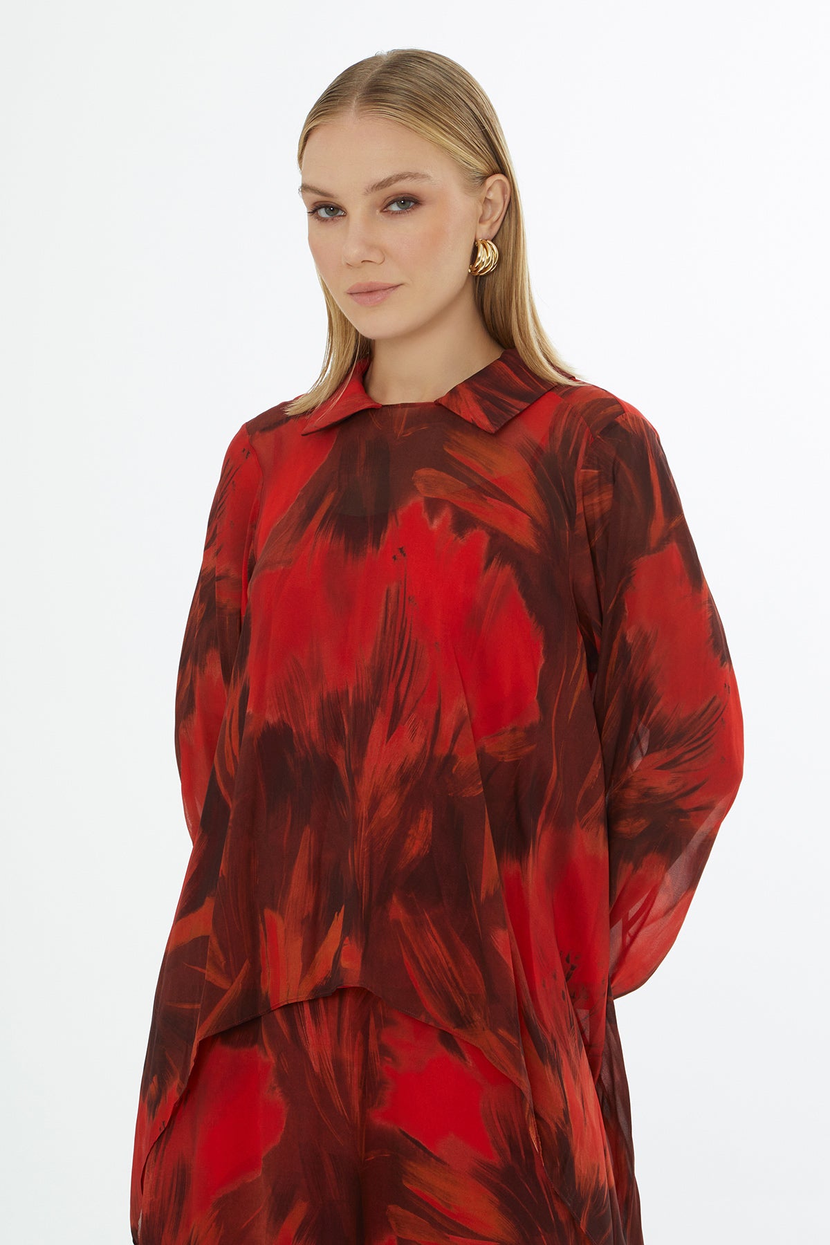 İç Atletli Bluz Desenli Bluz