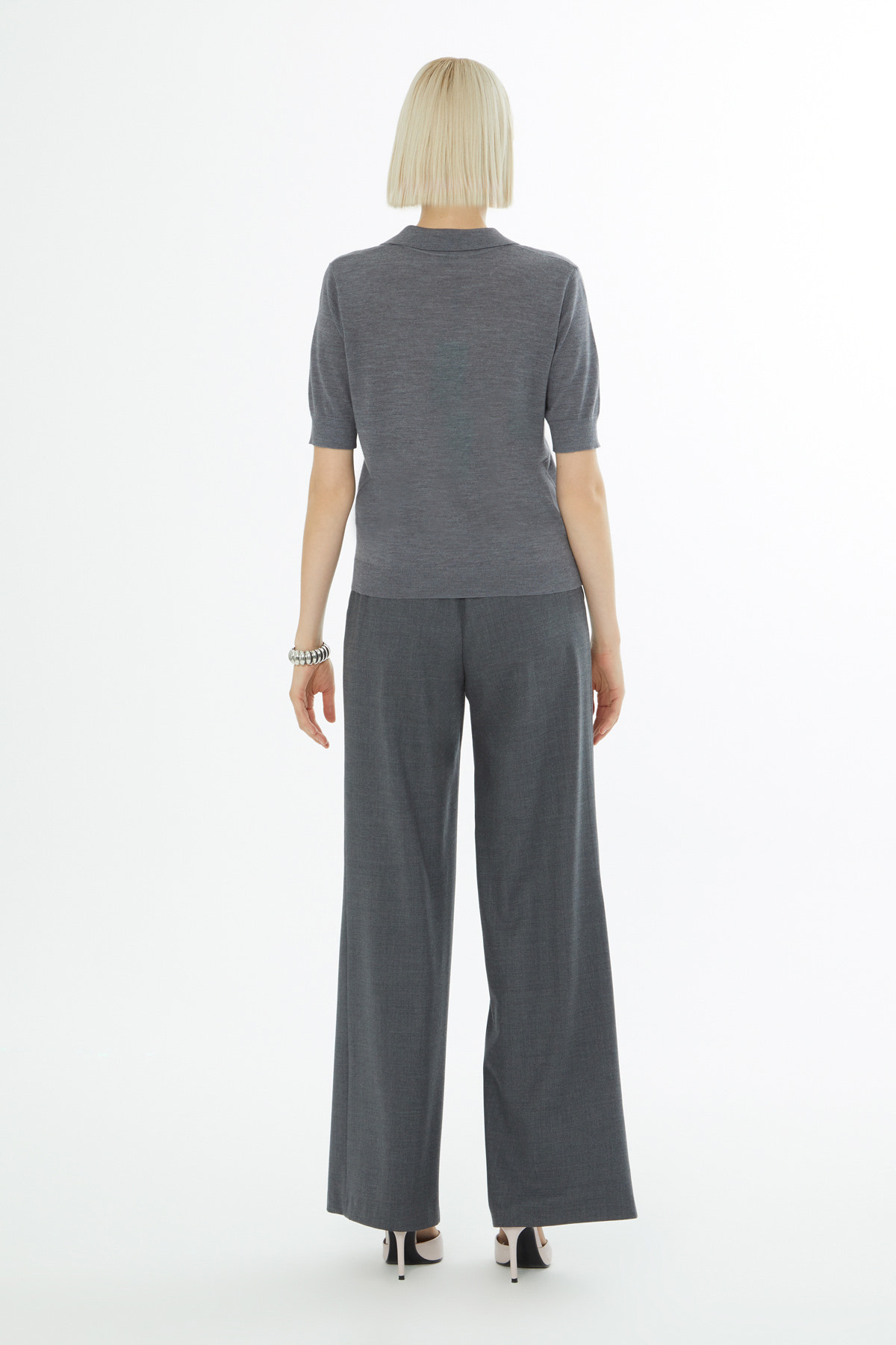 Gömlek Yakalı Truvakar Kollu Triko