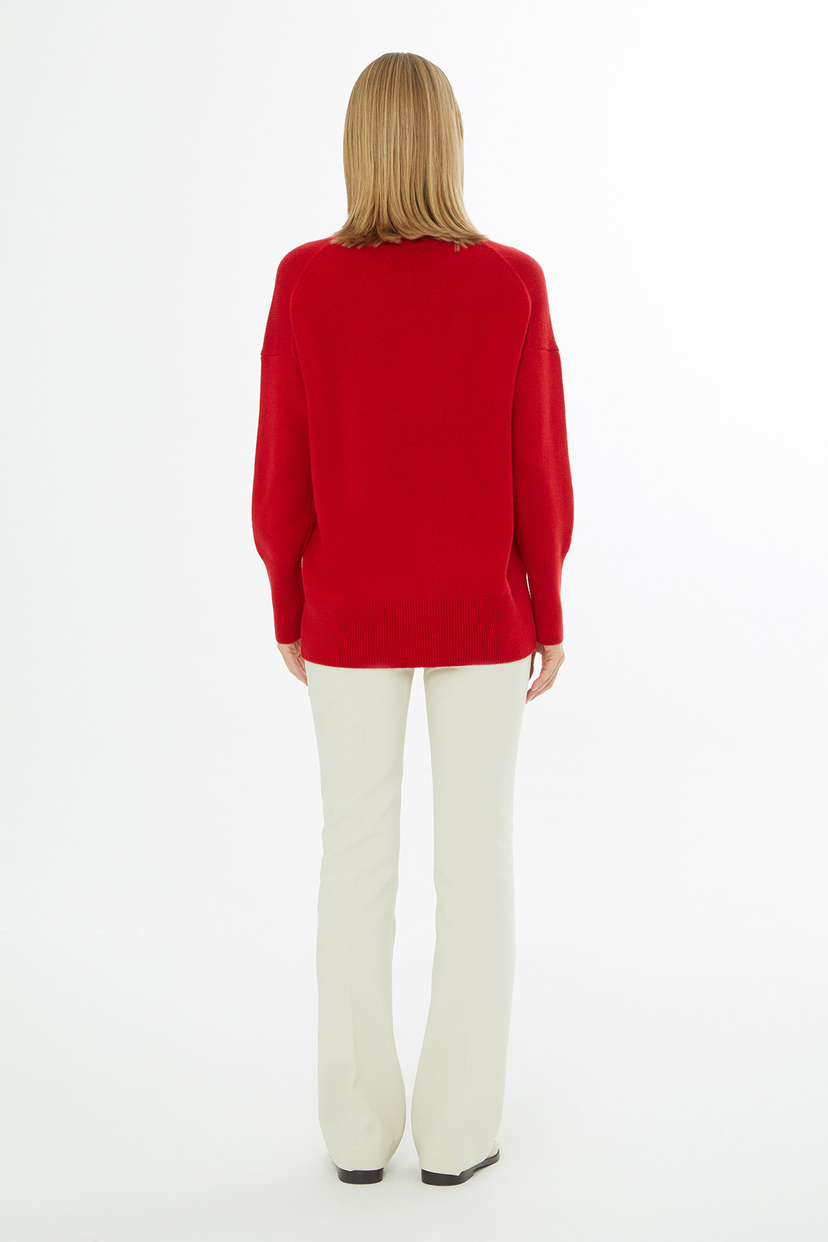 Yuvarlak Yaka Uzun Kol Kazak