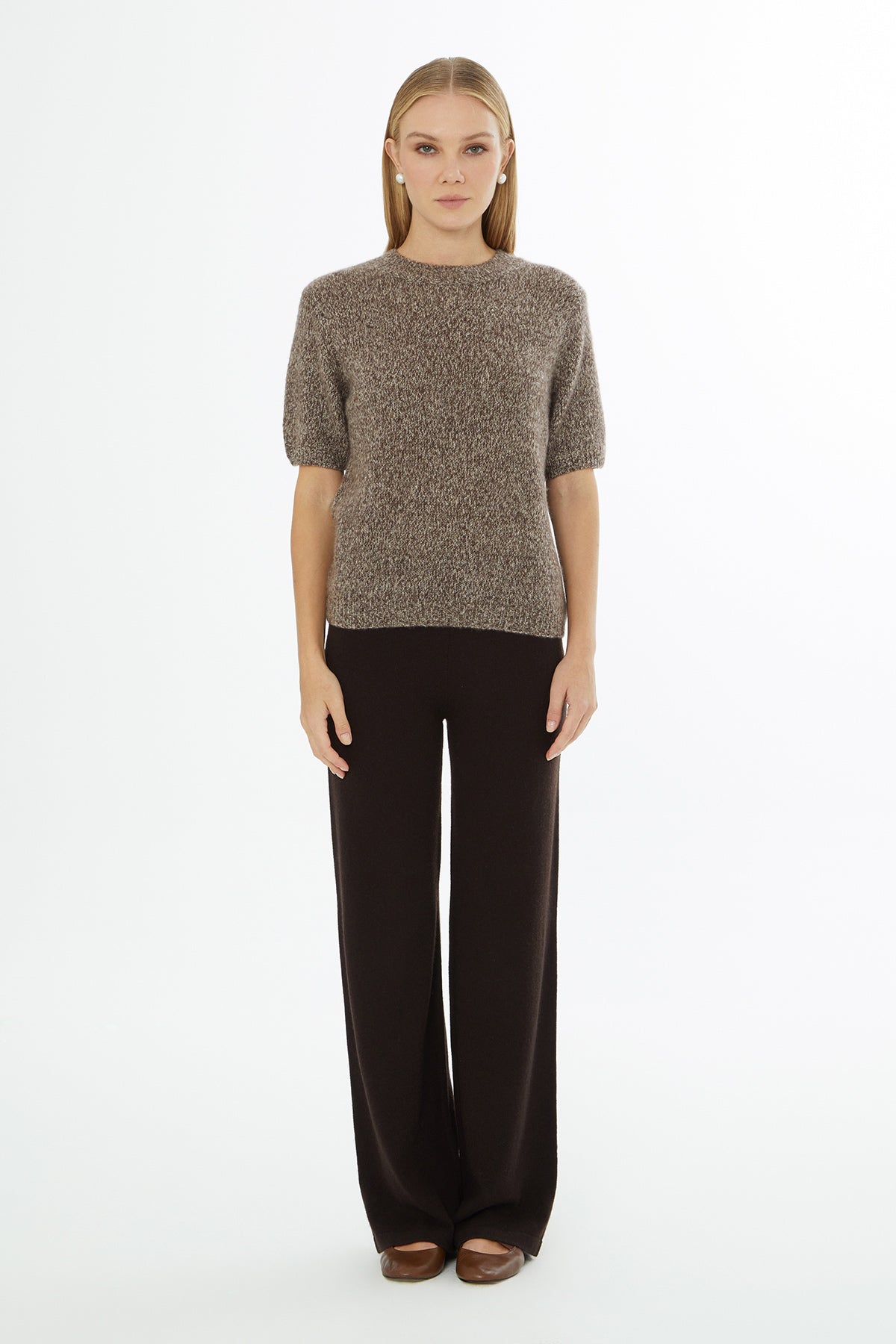 Yuvarlak Yaka Kısa Kol Triko