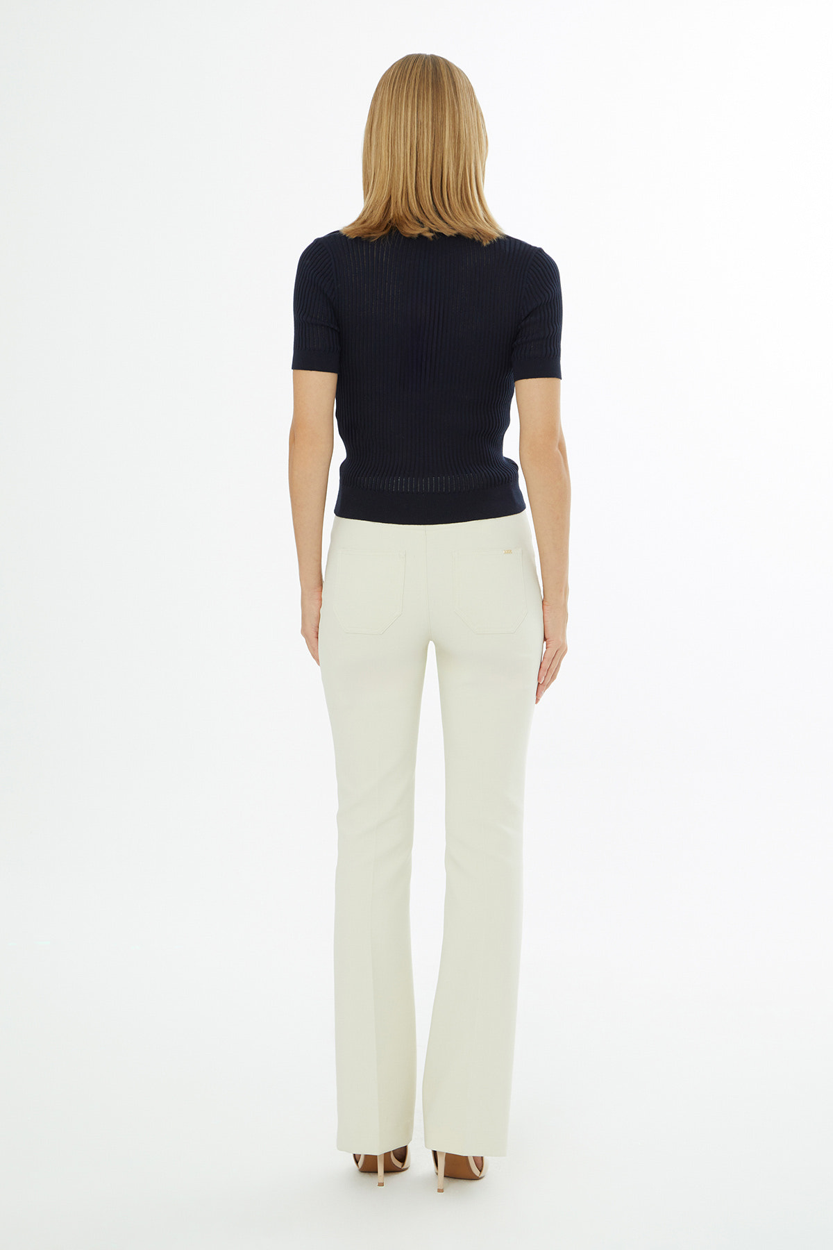 Gömlek Yaka Kısa Kollu Triko