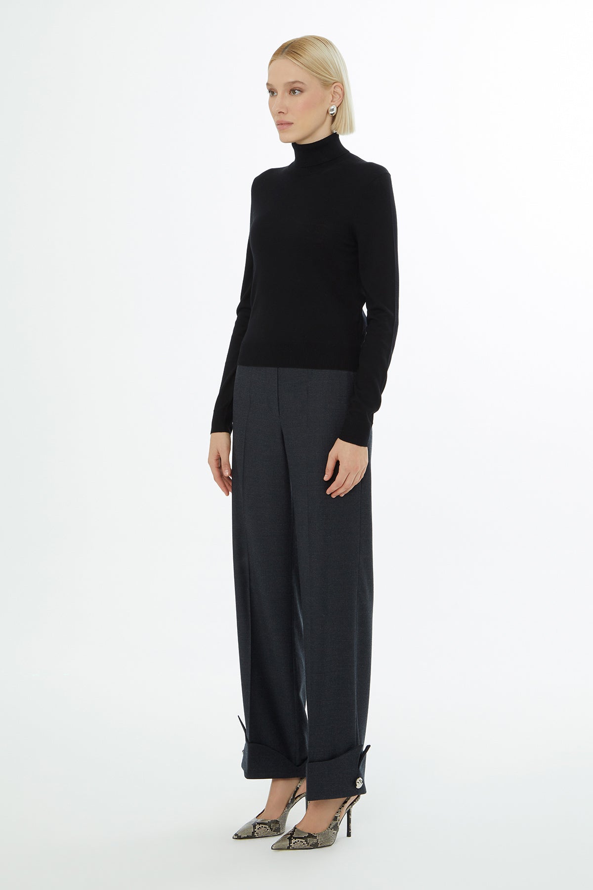 Boğazlı Triko Kazak