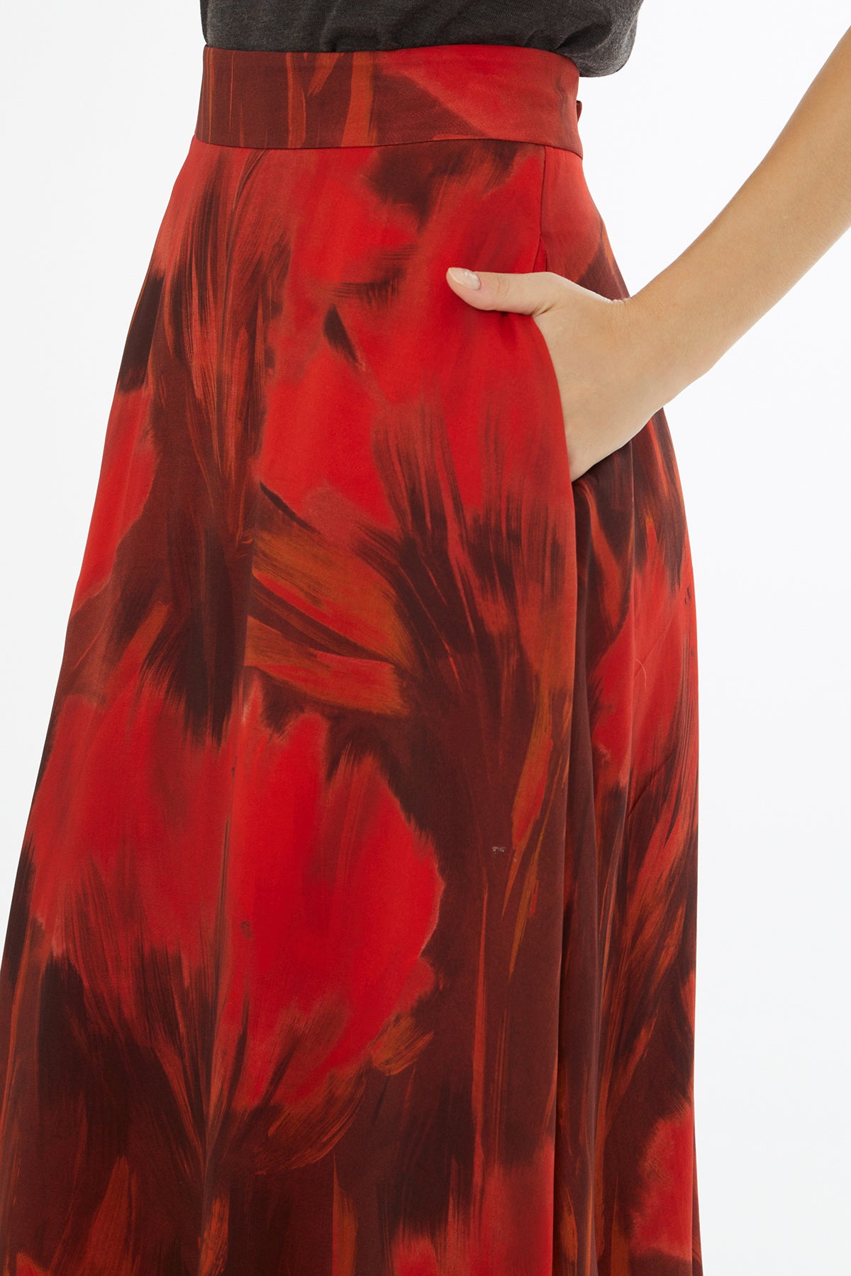 Fermuar Kapamalı Kadın Etek