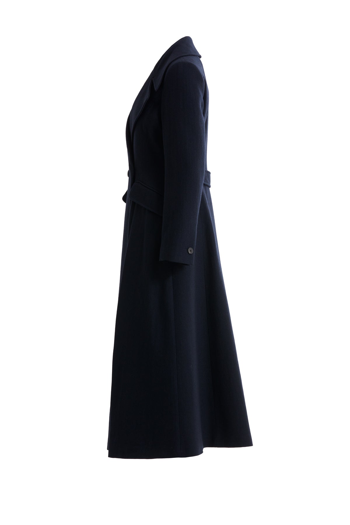 Erkek Yaka Düğme Kapamalı Lacivert Kaban