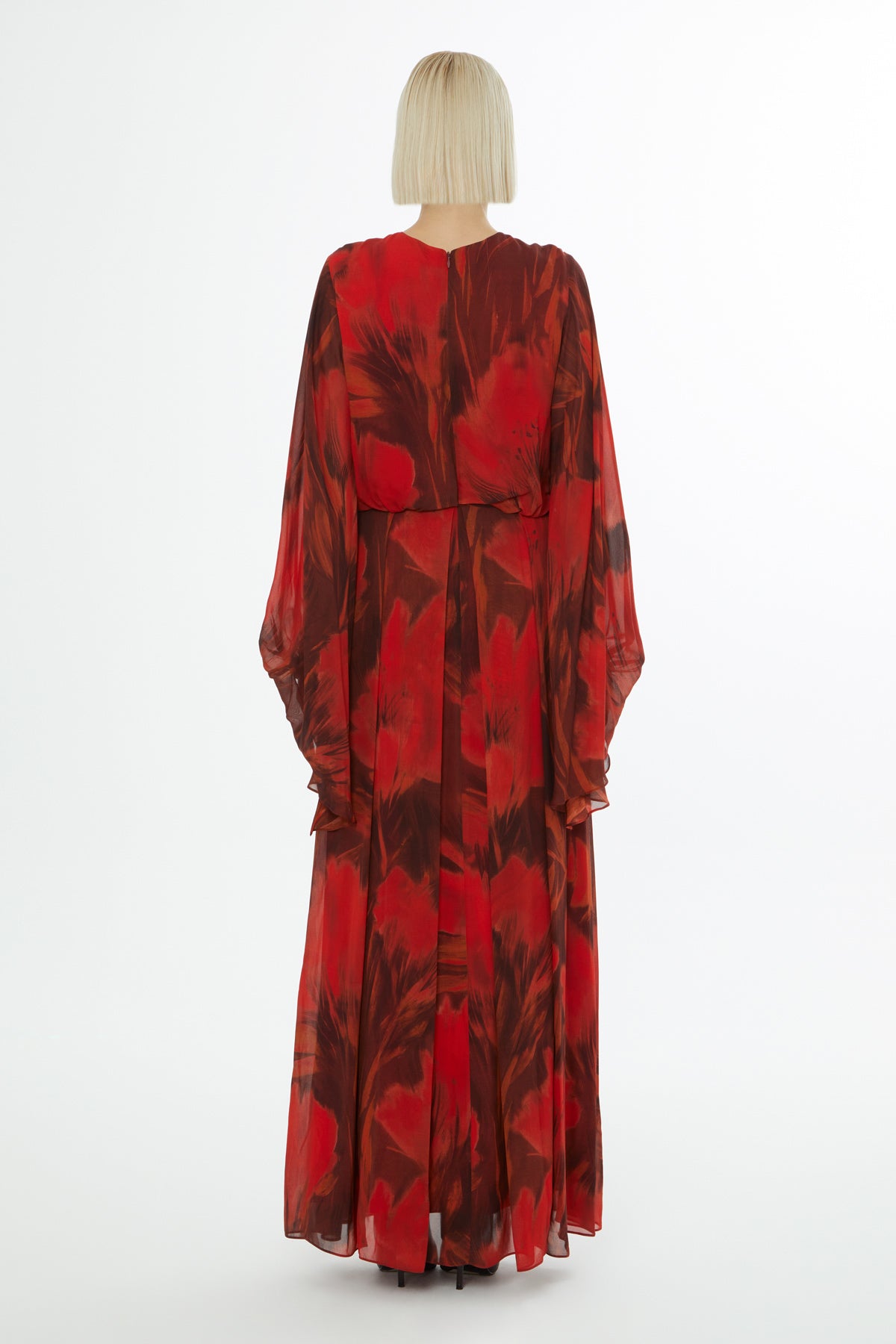 Yuvarlak Yaka Fermuar Kapamalı Uzun Kol Elise