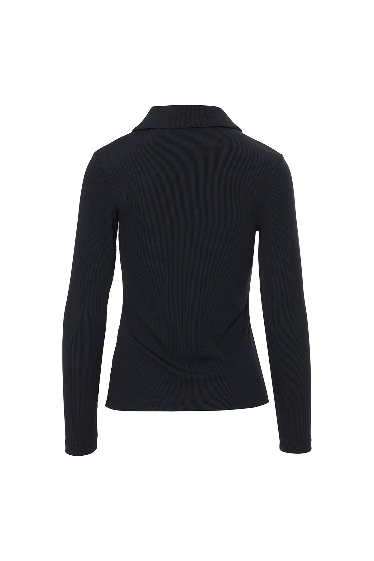 Yakalı Düğmeli Uzun Kol T-Shirt