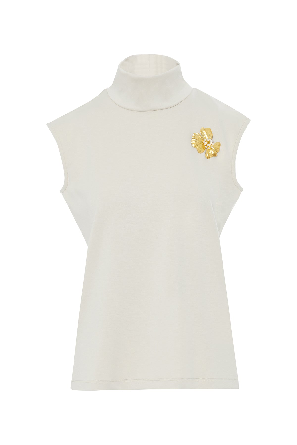 Dikme Aksesuar Detaylı Ekru Bluz