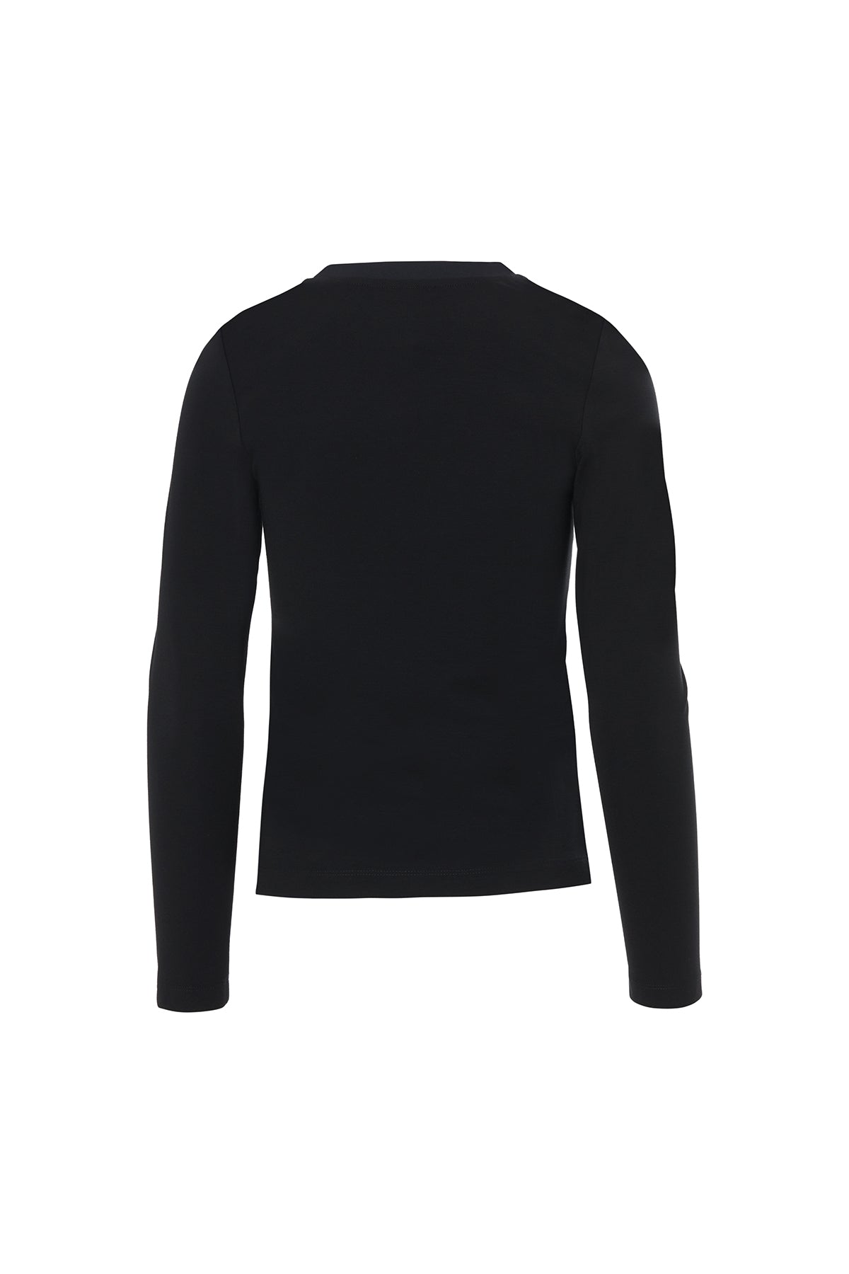 Ön Pat Çıtçıtlı Uzun Kol T-Shirt