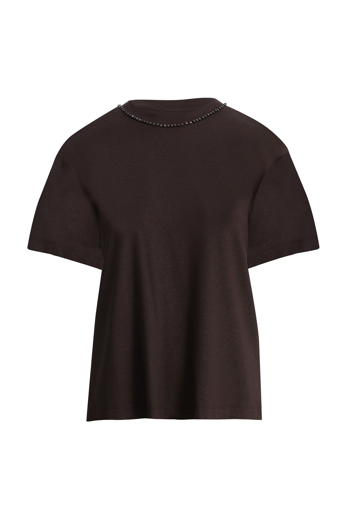 Simli İşleme Detaylı T-Shirt