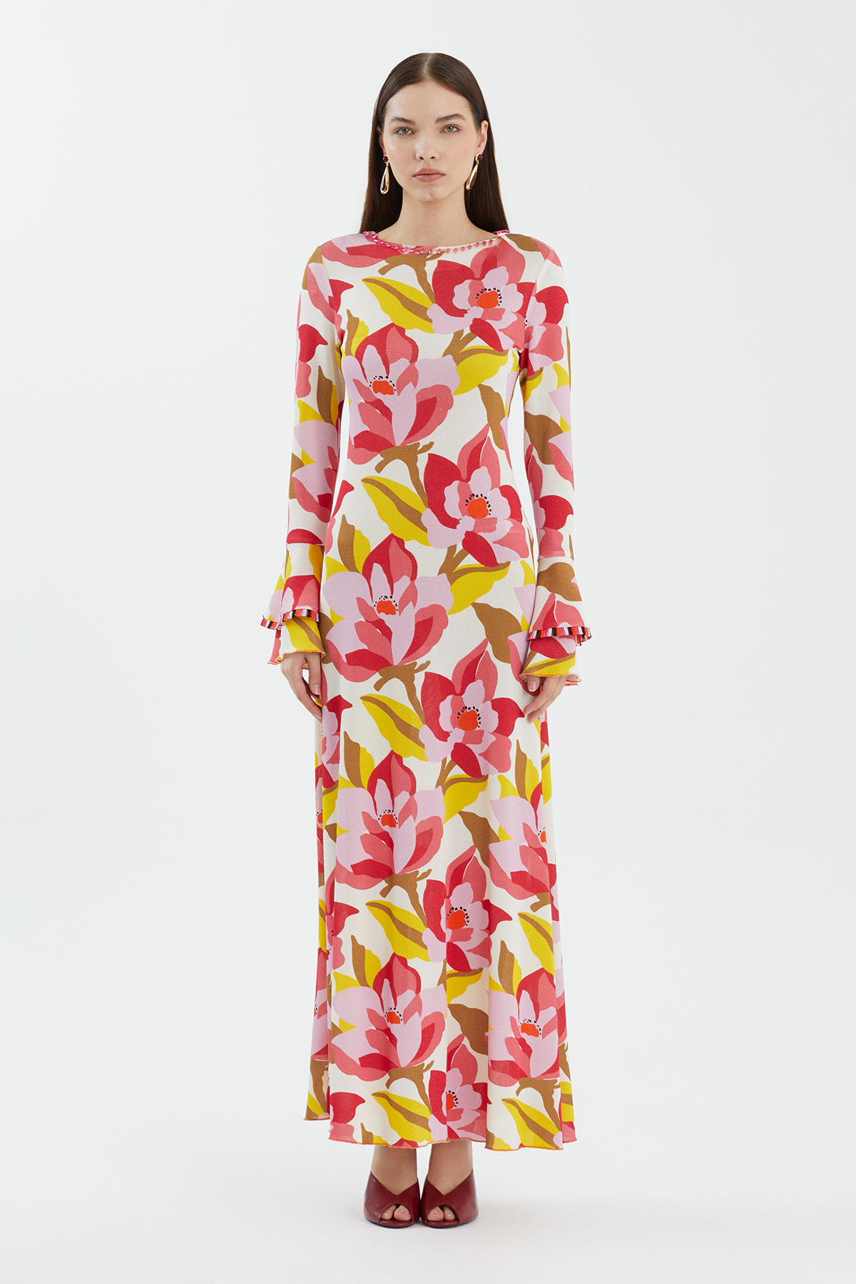 Çiçek Desenli Elbise