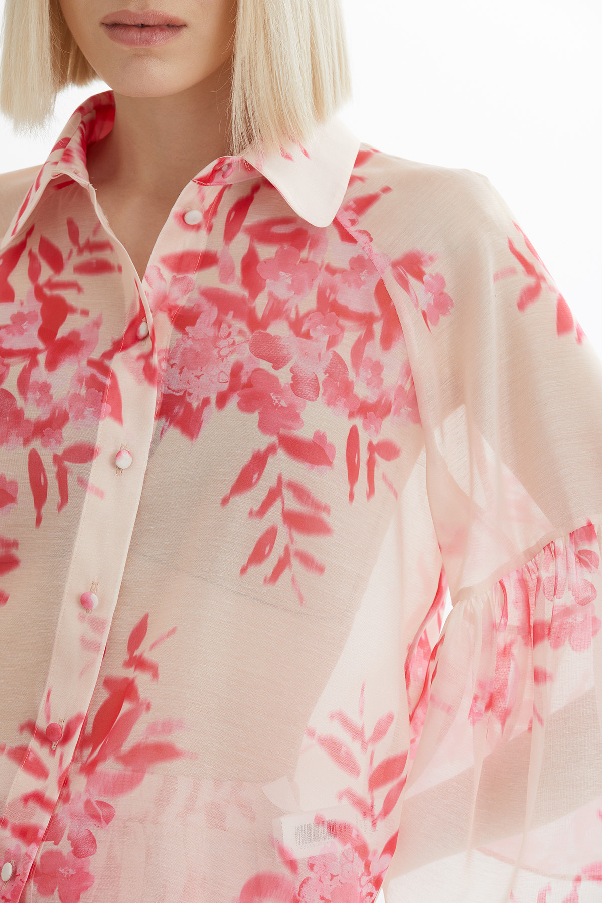 Desenli Gömlek Ve Etekli Pembe Takım