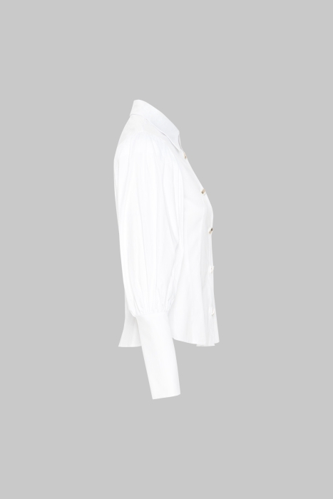 Gizia Button Detailed White Shirt. 2