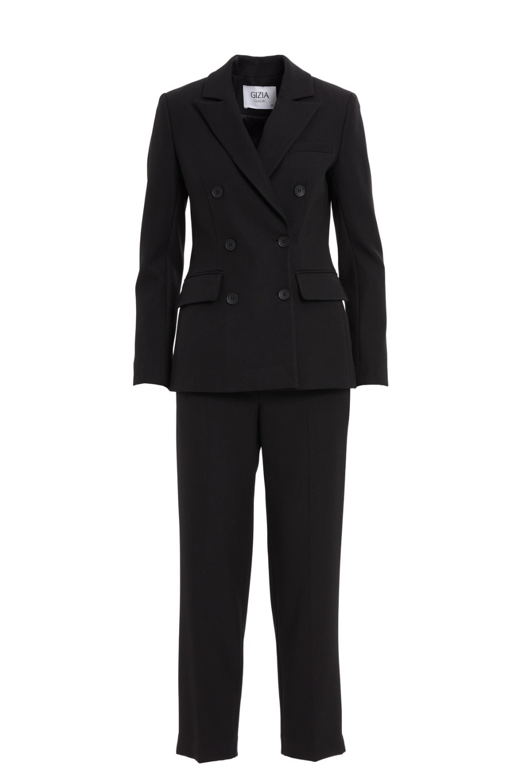 Kruvaze Kapamalı Havuç Pantolonlu Takım