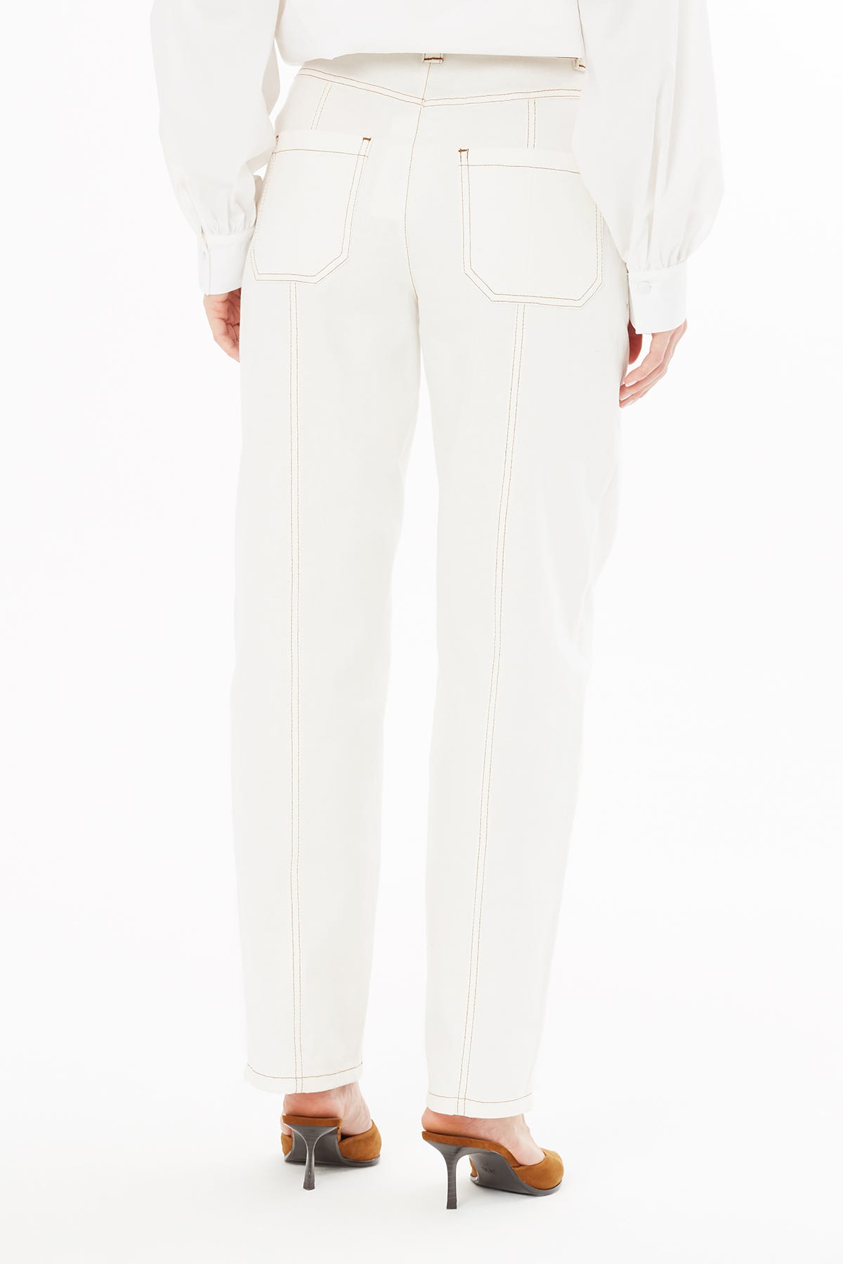 Dikiş Detaylı Rahat Kesim Pantolon