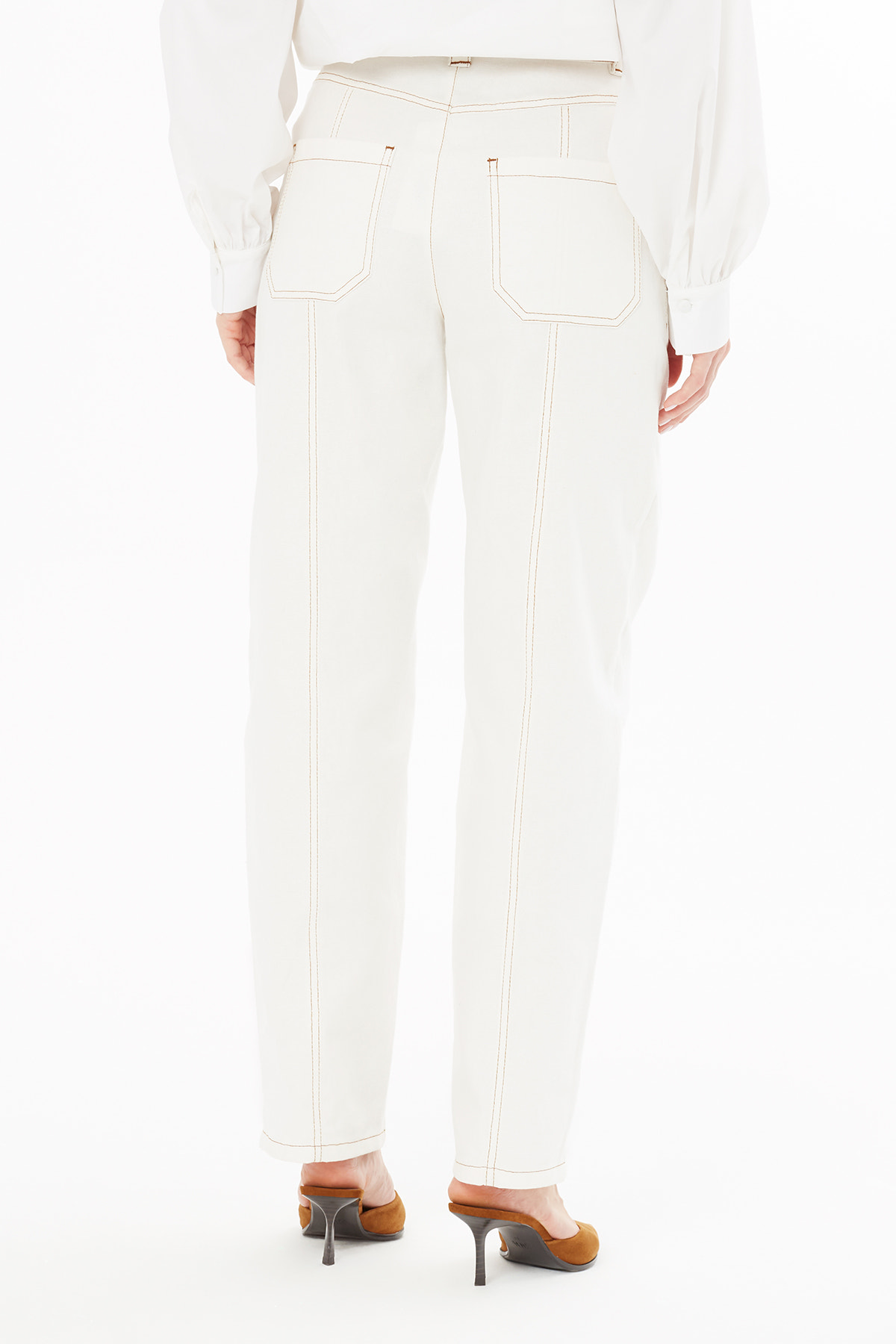 Dikiş Detaylı Rahat Kesim Pantolon