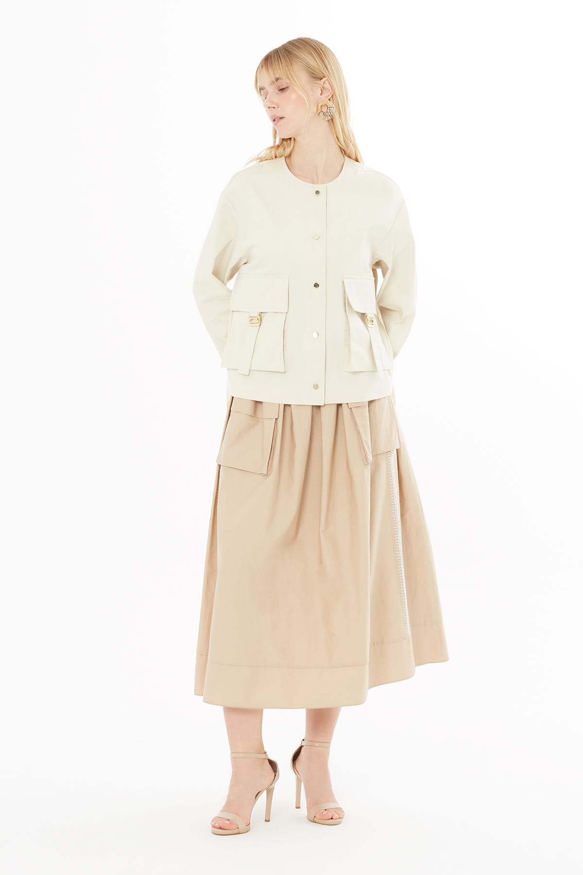 Beli Büzgülü Ceket