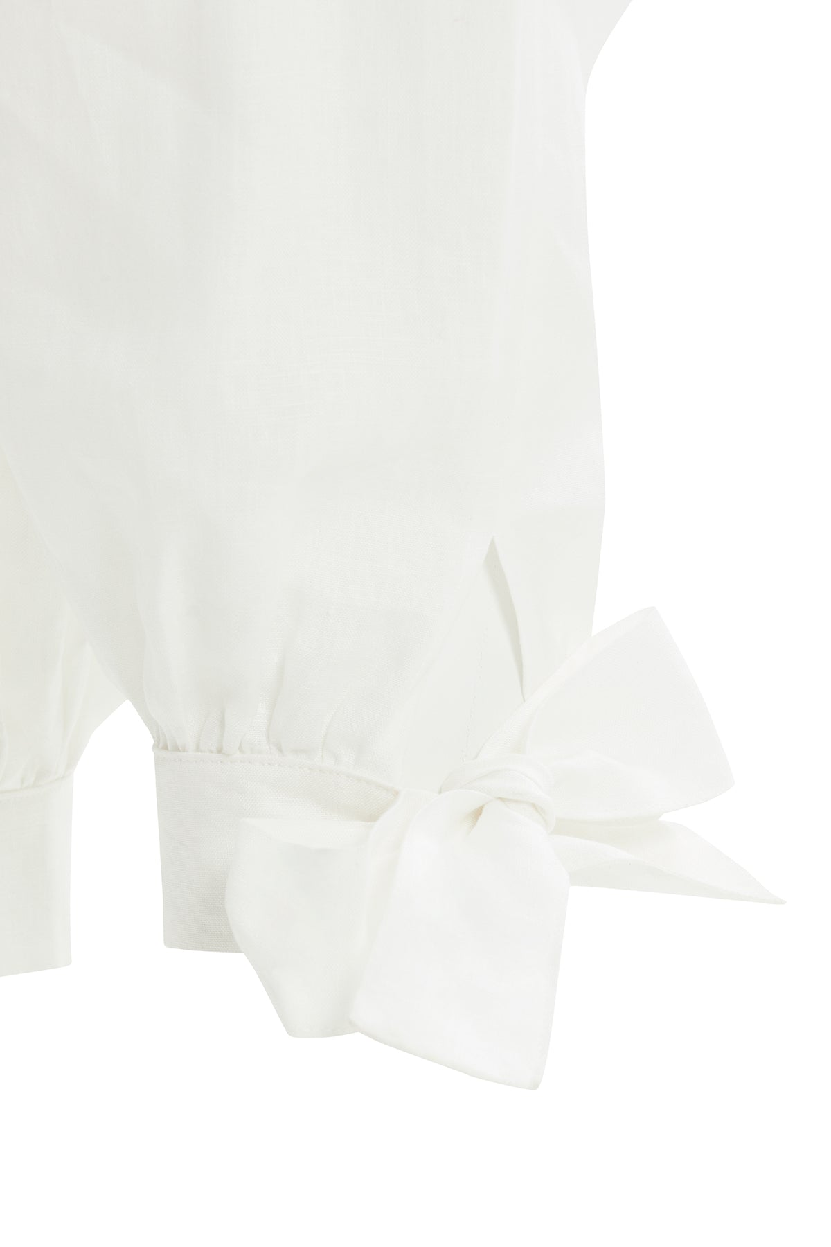 Bilekten Bağlama Detaylı Ekru Pantolon