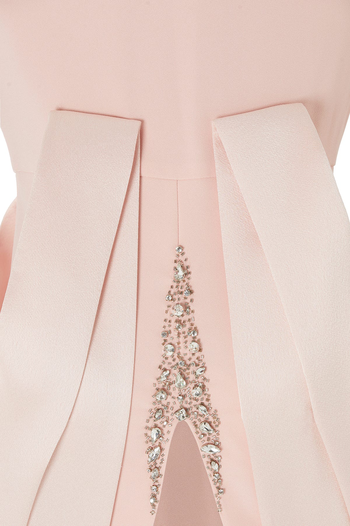 Dantel Detaylı Seyyar Kuşaklı Pembe Uzun Elbise