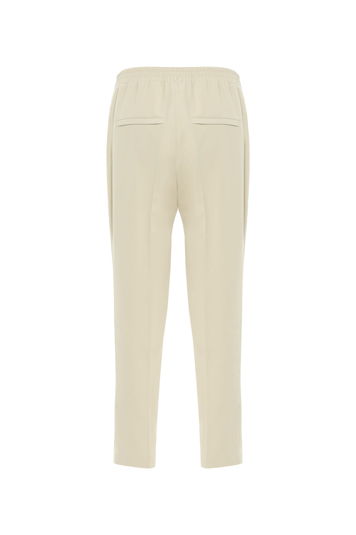 Boru Paça Bağcıklı Bej Eşofman